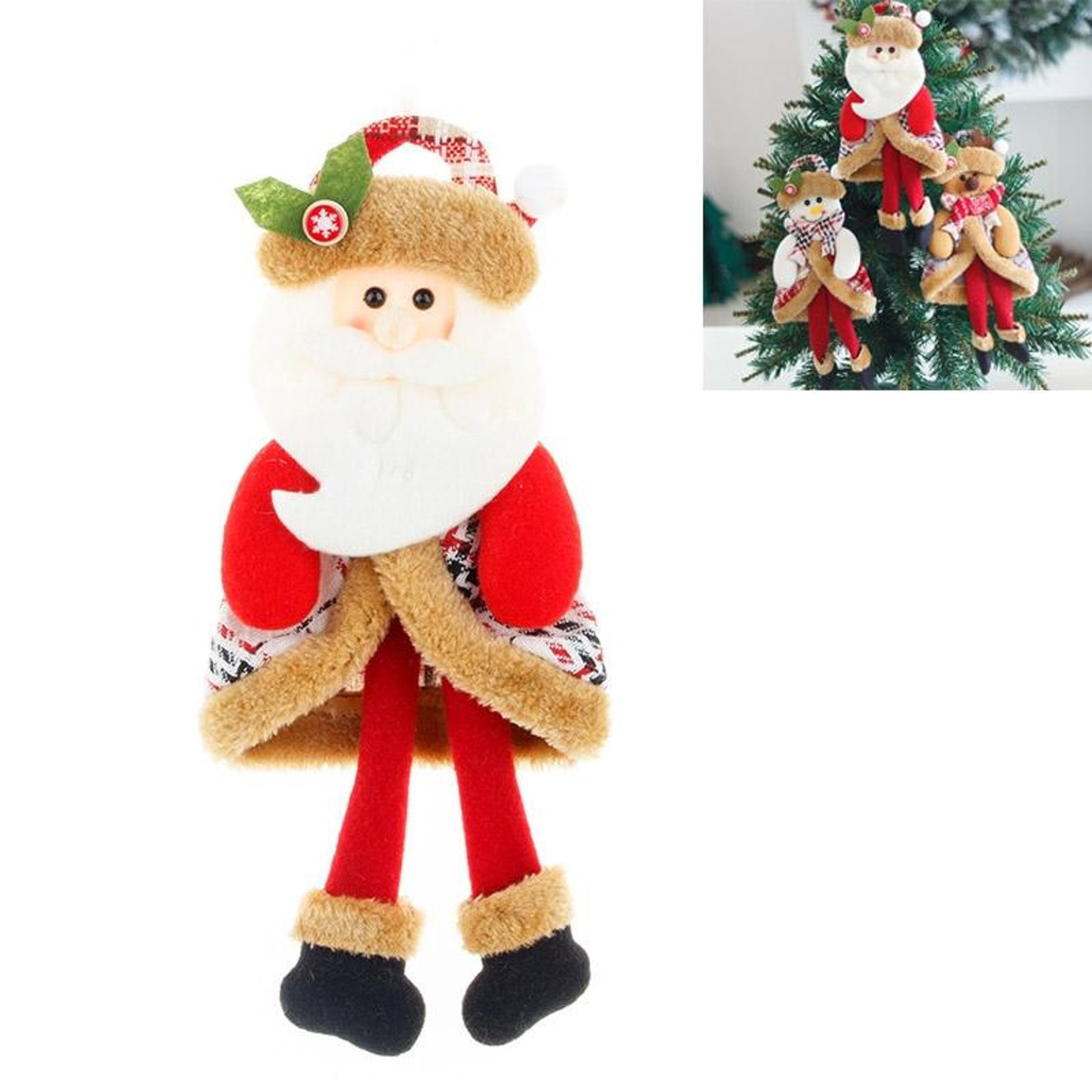 Christmas Cartoon Plush Christmas Doll Christmas Tree Ornament Hanging Decoration 5