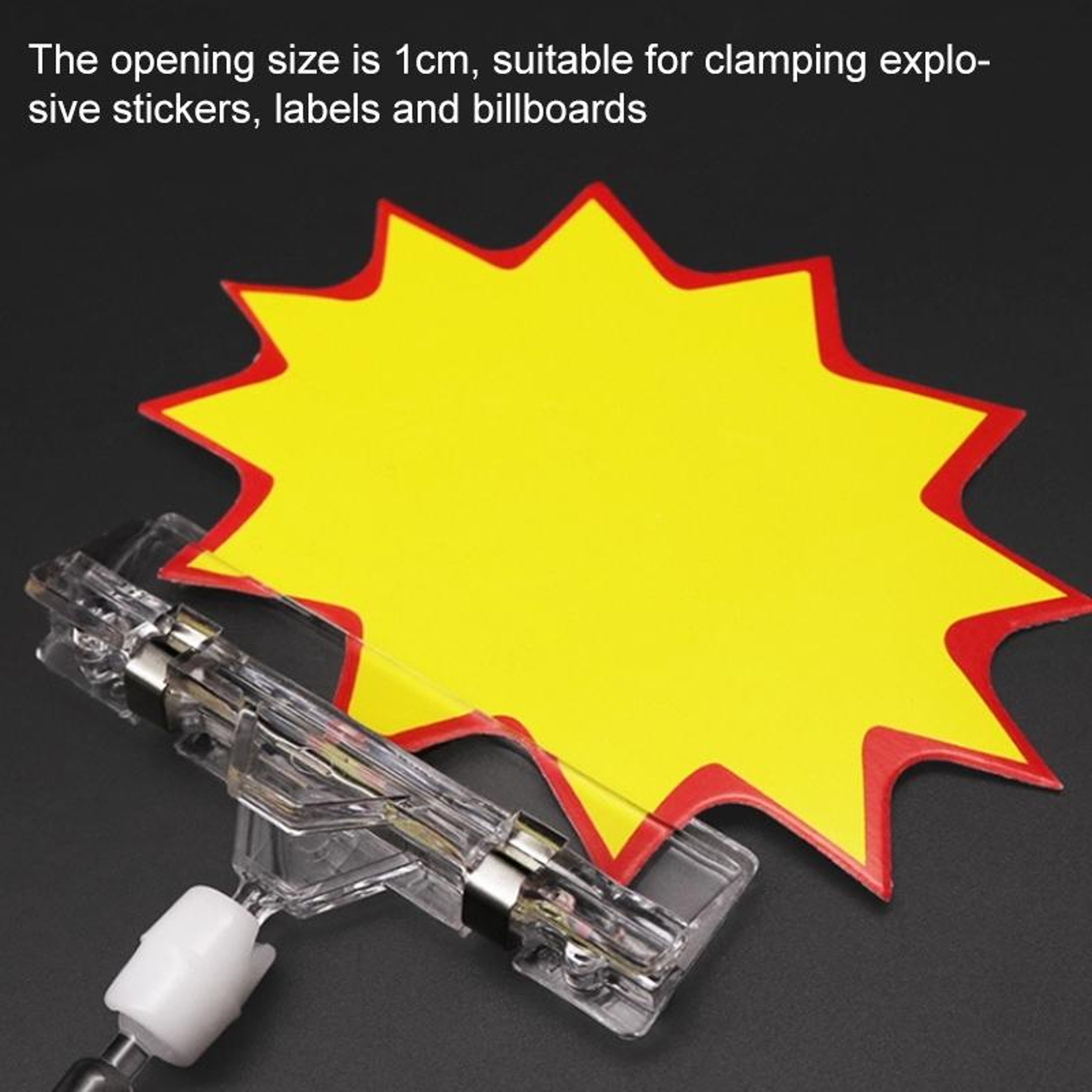 2pcs POP Advertising Clip Retail Price Tag Holder For Supermarket Promotional Displays 1