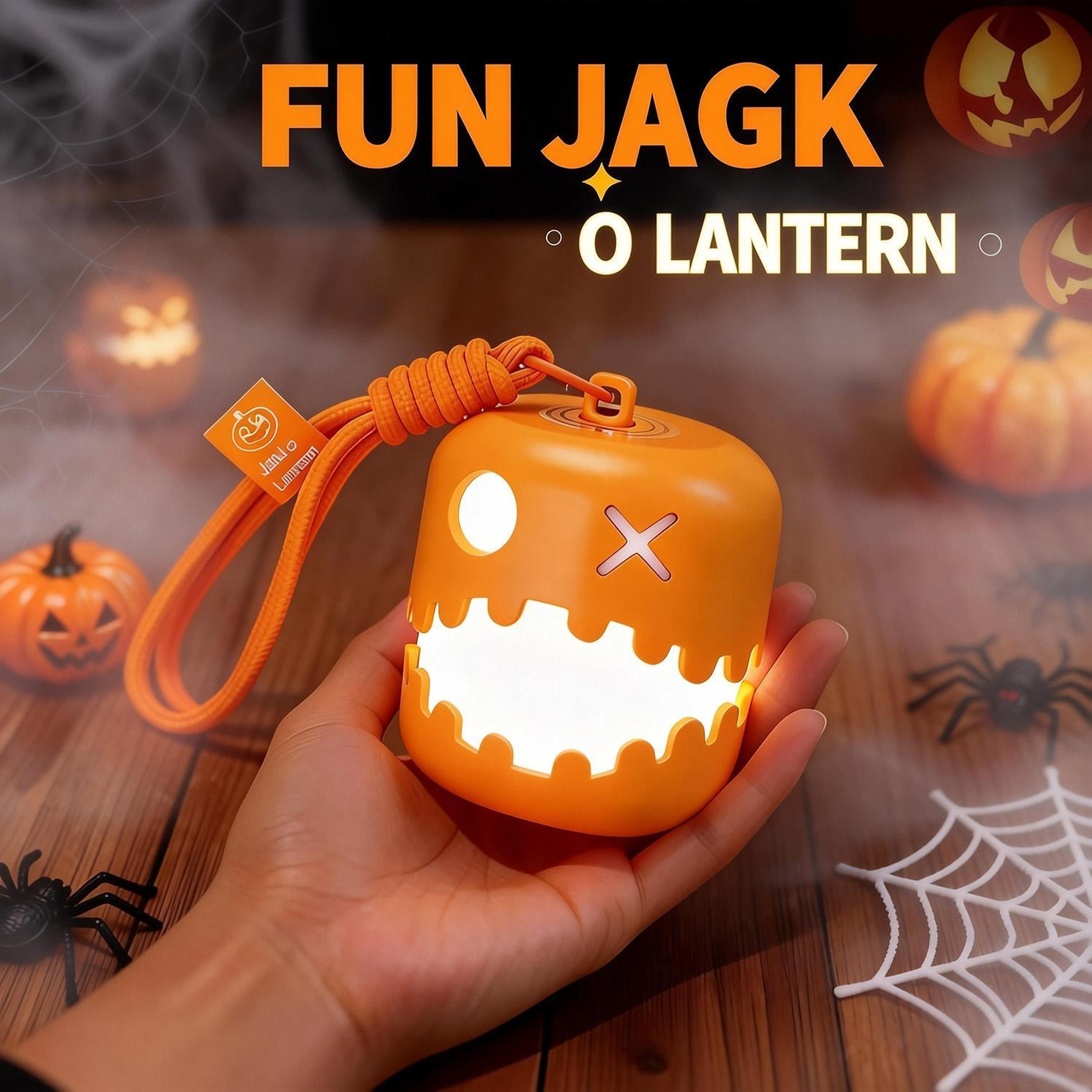 Halloween Pumpkin Lantern Rechargeable RGB Night Light For Halloween Decorations 1