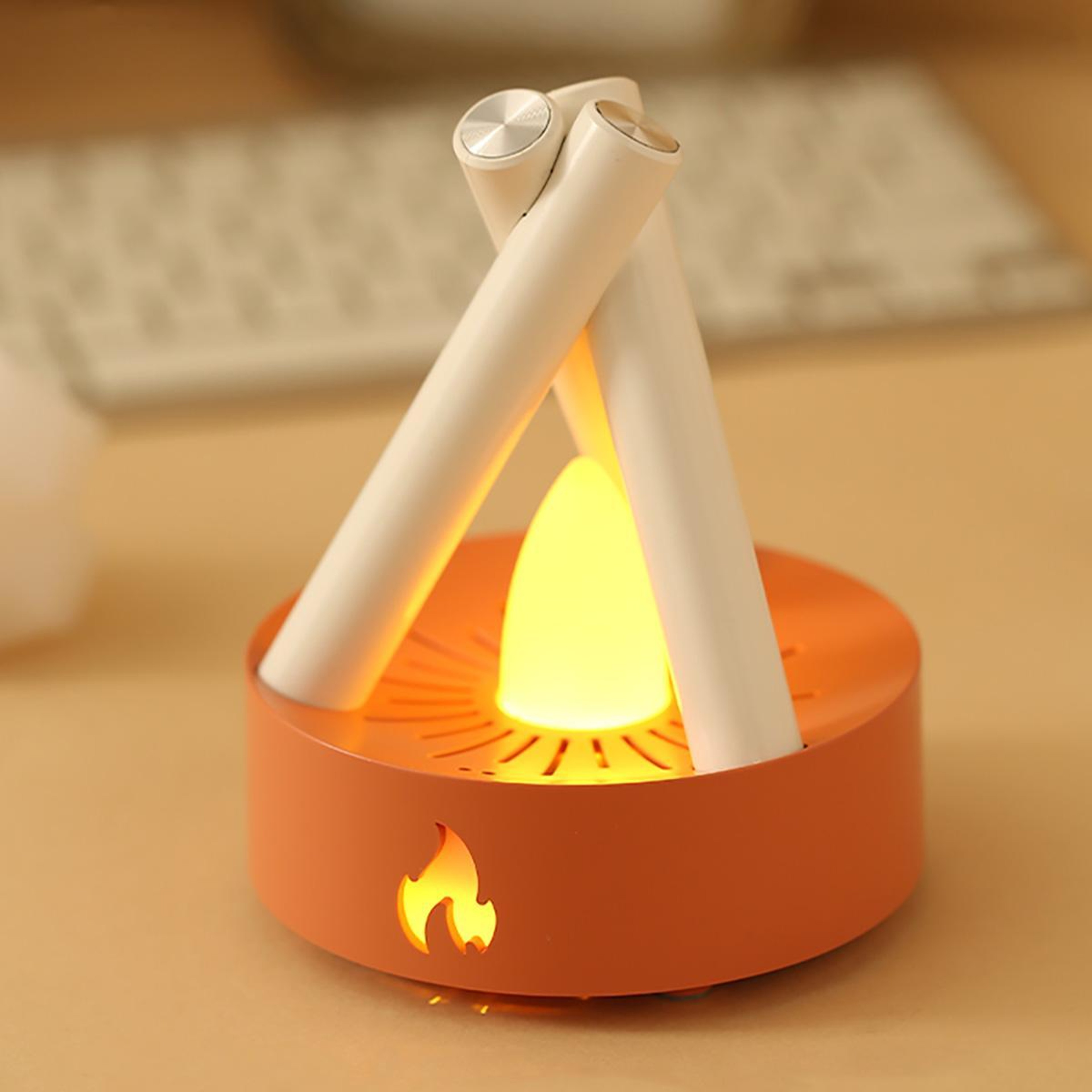 Sleep Assist White Noise Night Light With Campfire Flame Effect  5 Soothing Sounds 7
