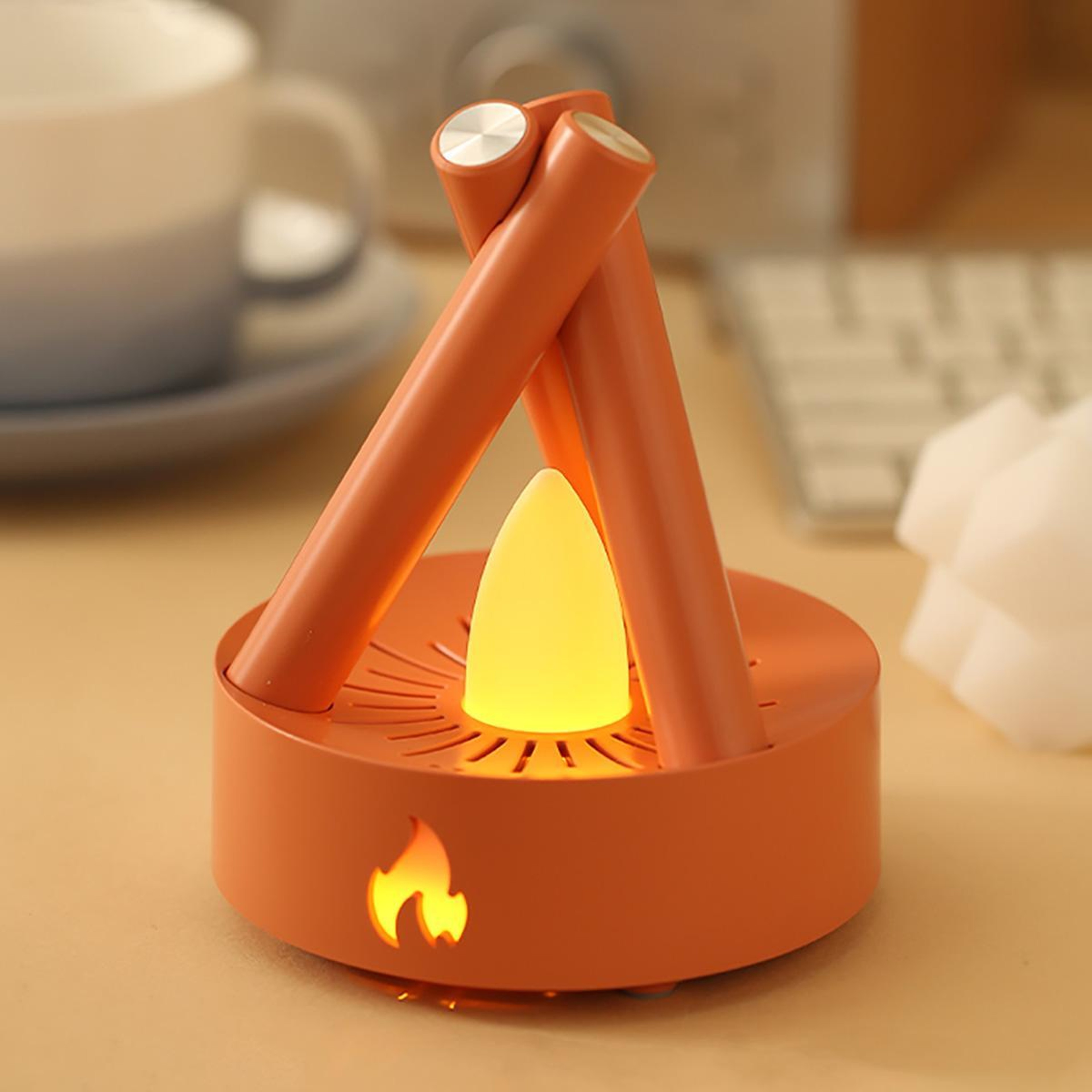 Sleep Assist White Noise Night Light With Campfire Flame Effect  5 Soothing Sounds 8