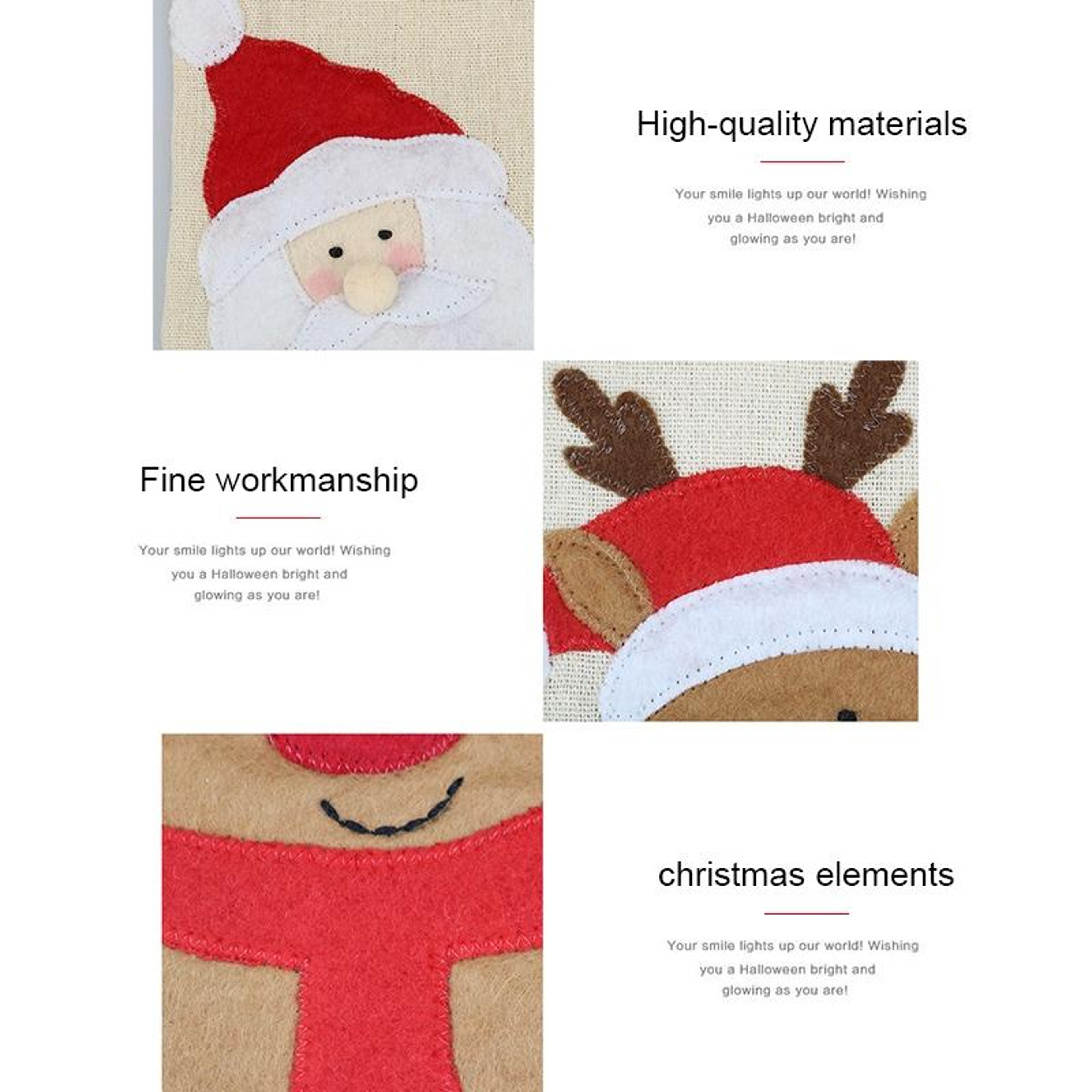 2PCS Christmas Wine Bottle Bag Santa Wine Bottle Cover Reusable Holiday Wine Gift Bags 4