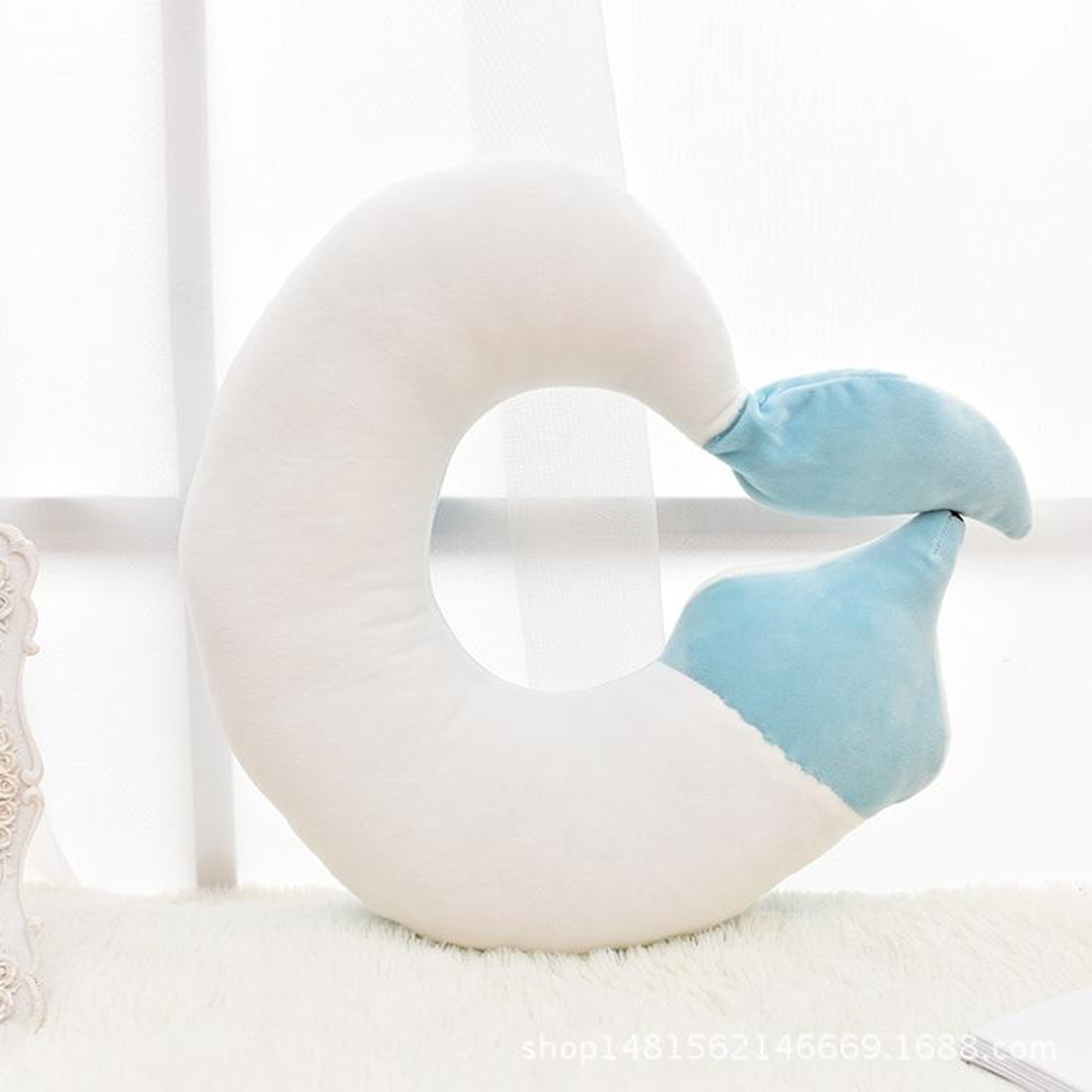 Cute Fox Travel Neck Pillow Soft Plush U Shaped Neck Support Cushion For Car Plane And Office 3