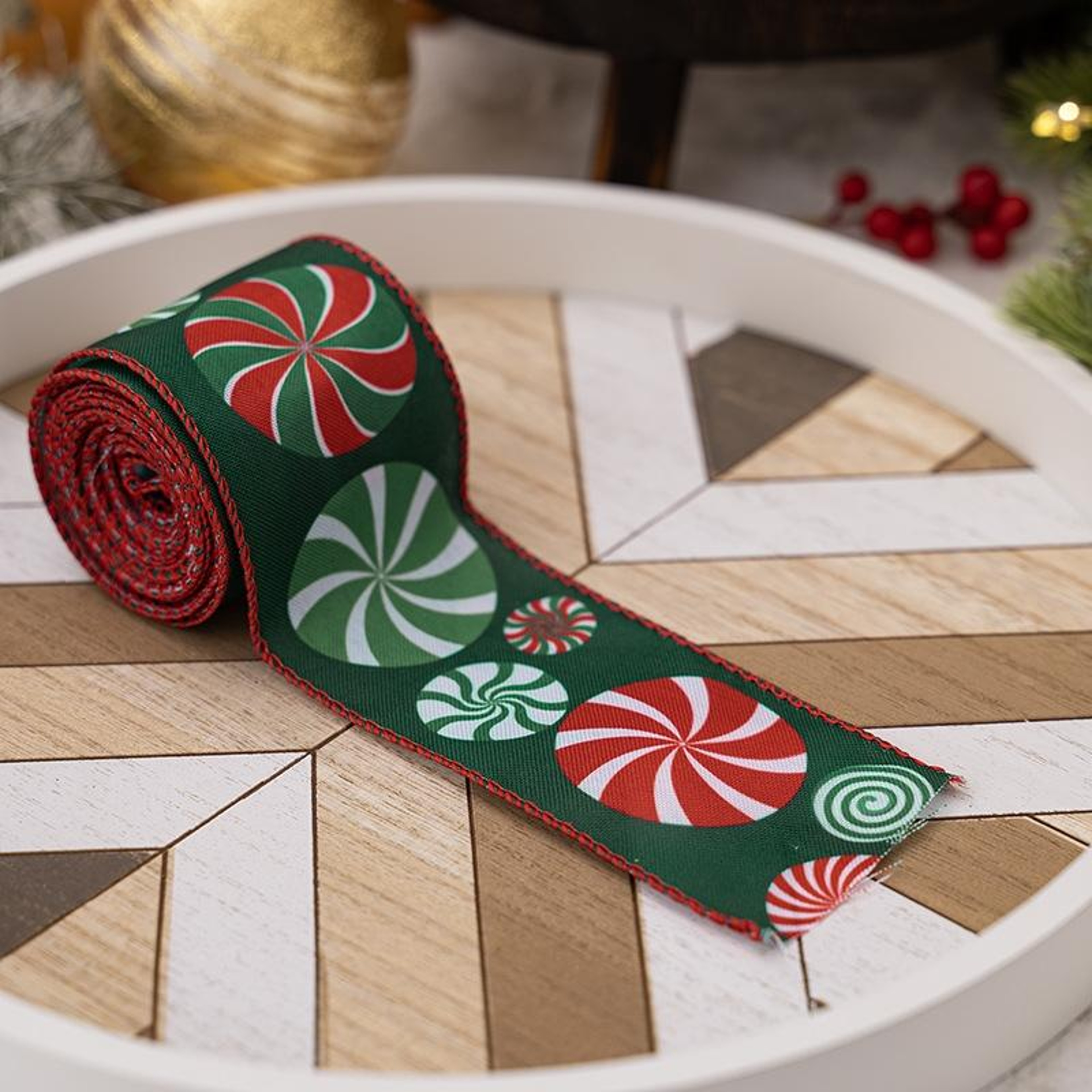 Colorful Christmas Ribbon For Gift Wrapping DIY Bows And Christmas Tree Decorations 8