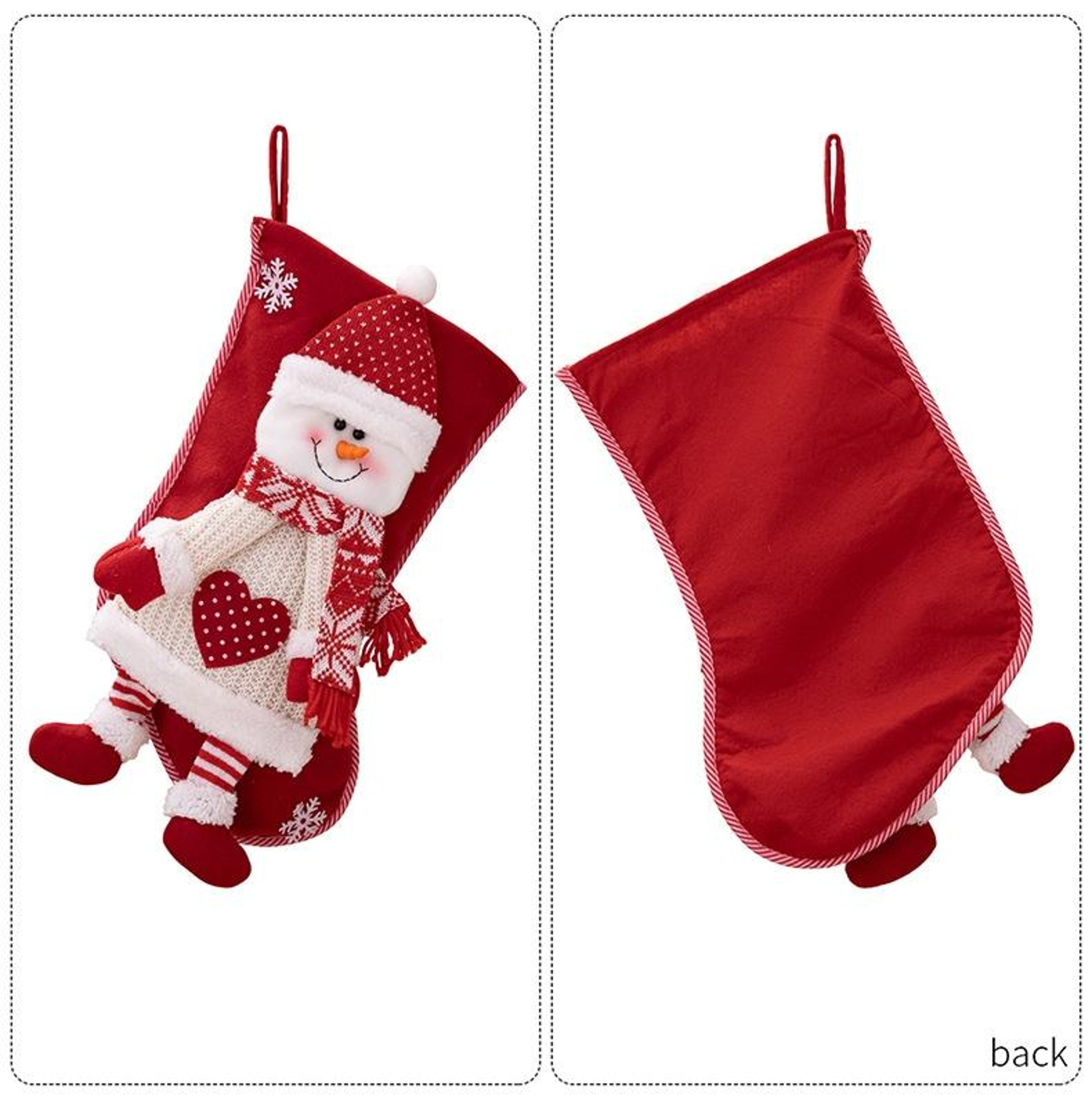 Cartoon Christmas Stocking Gift Bag For Holiday Gifts And Festive Decor 4
