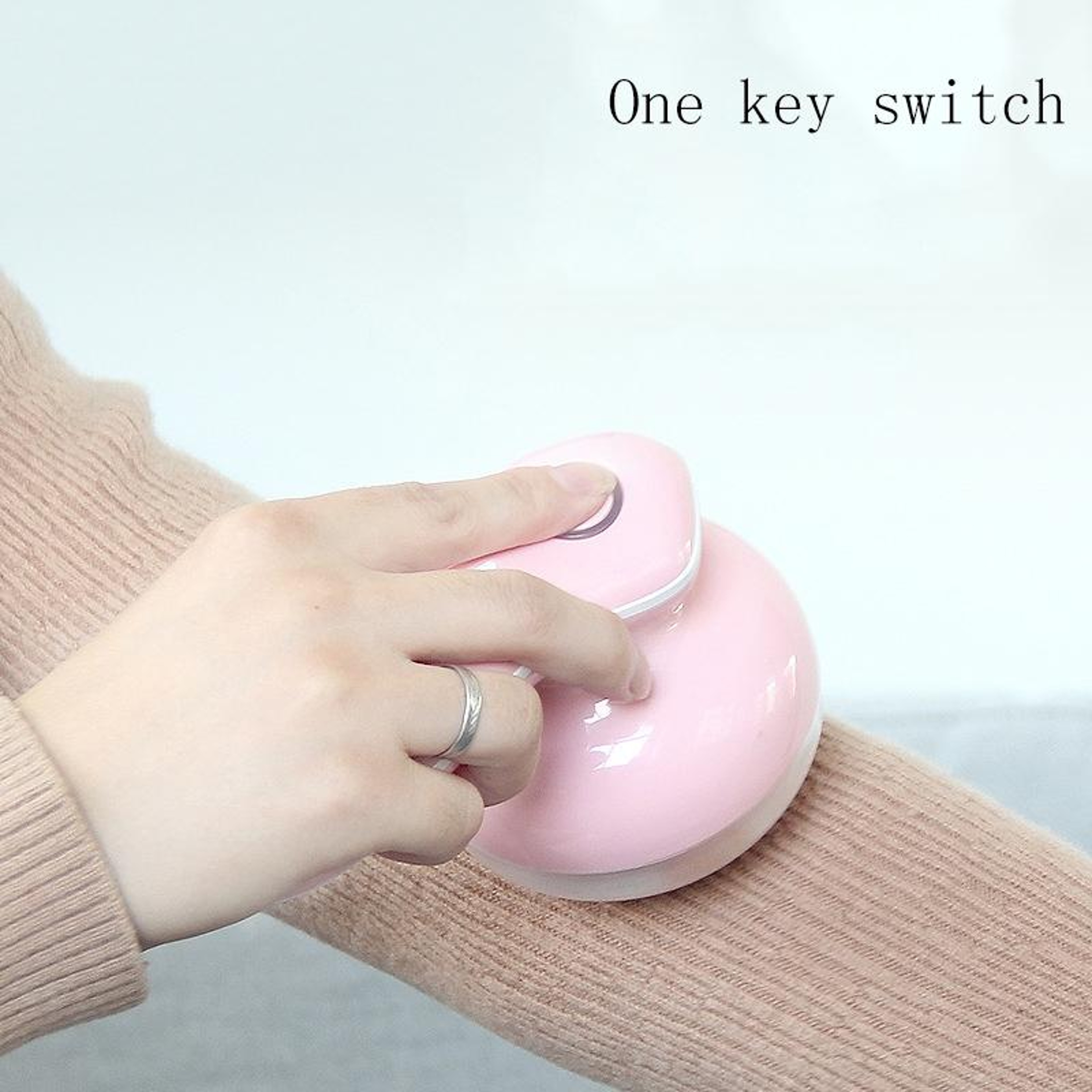 Rechargeable Fabric Shaver And Lint Remover For Clothes With 3 Blade Head Pink 5