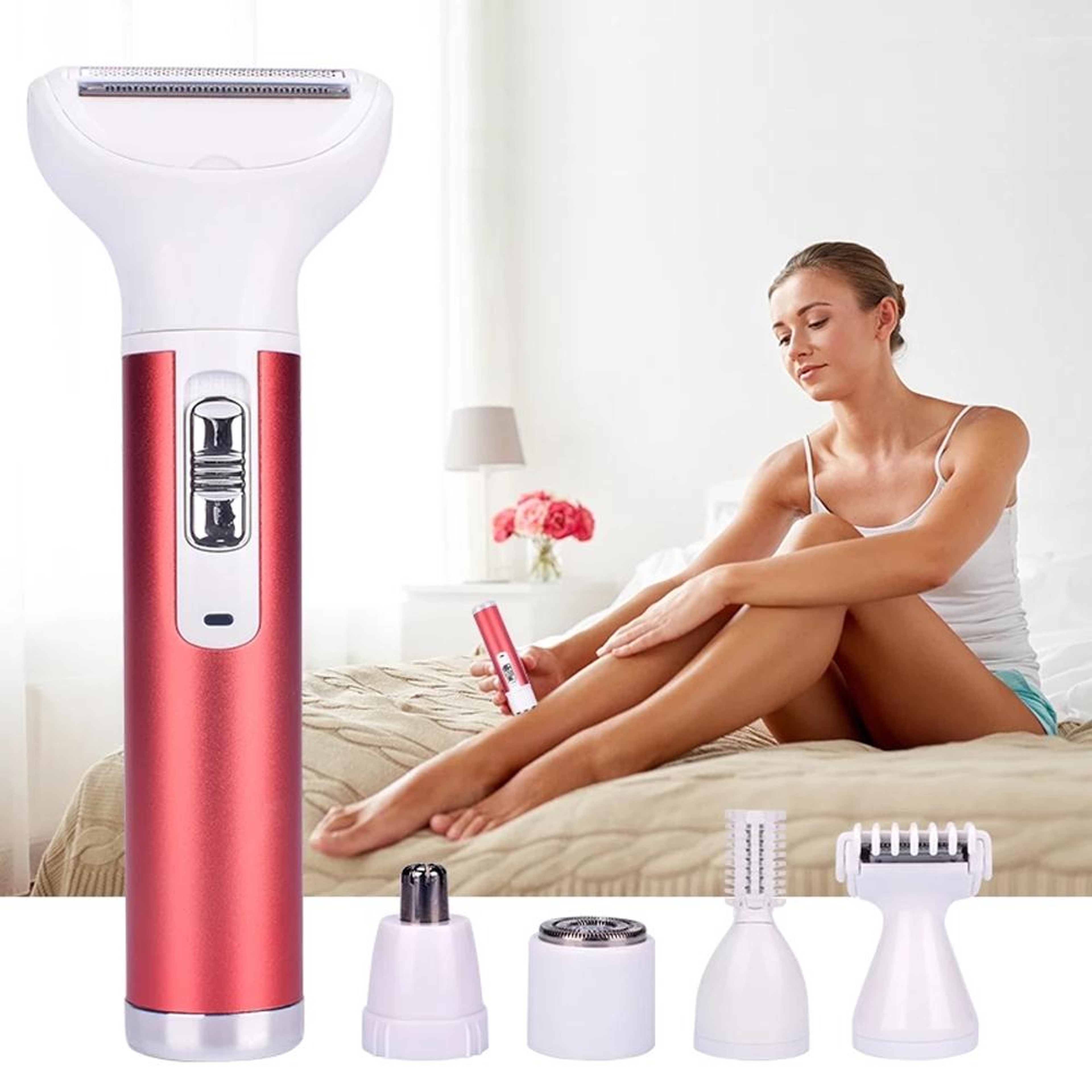 5 in 1 Women Electric Shaver and Facial Hair Remover Grooming Kit – view 1