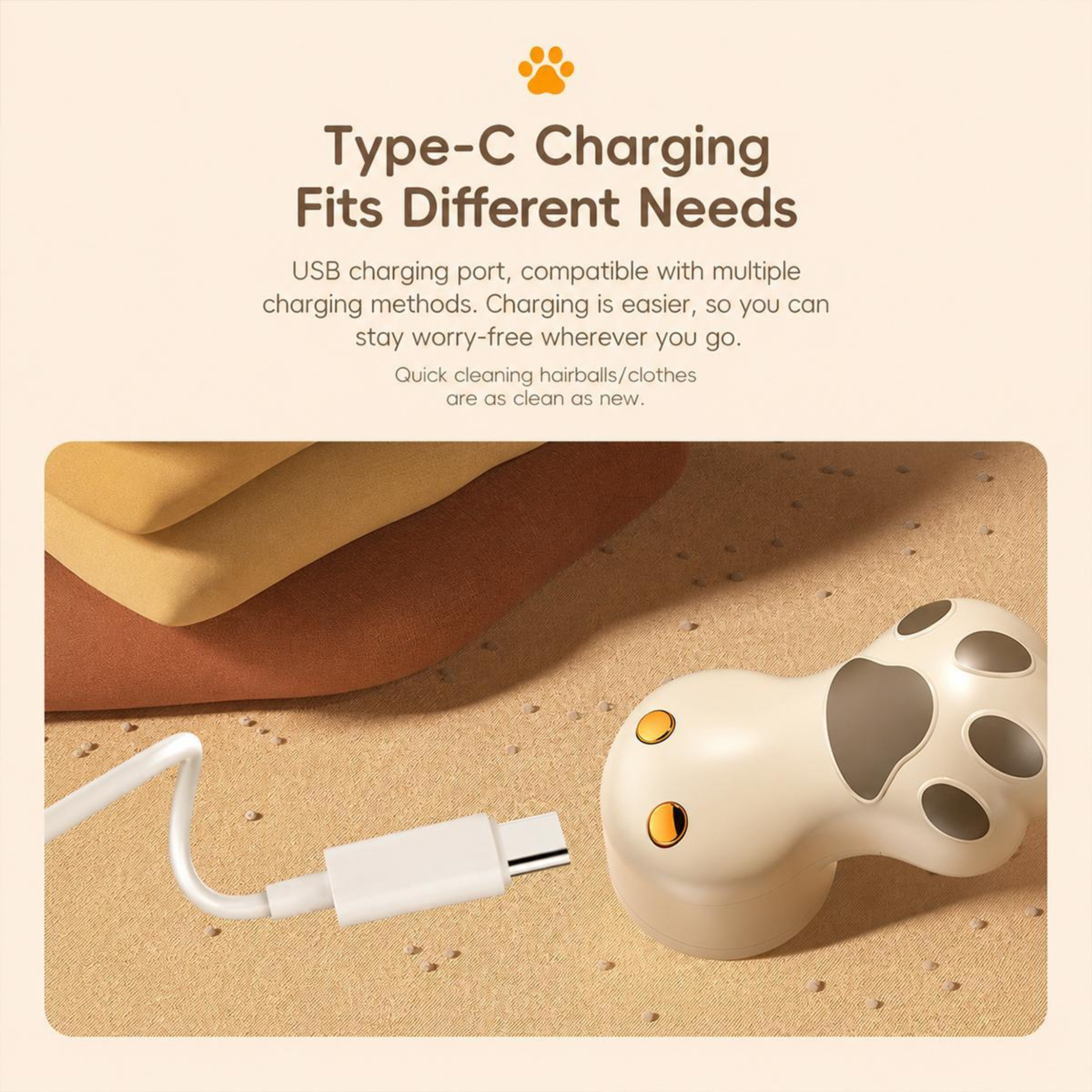 Cat Claw Electric Lint Remover And Fabric Shaver For Clothes And Furniture 3