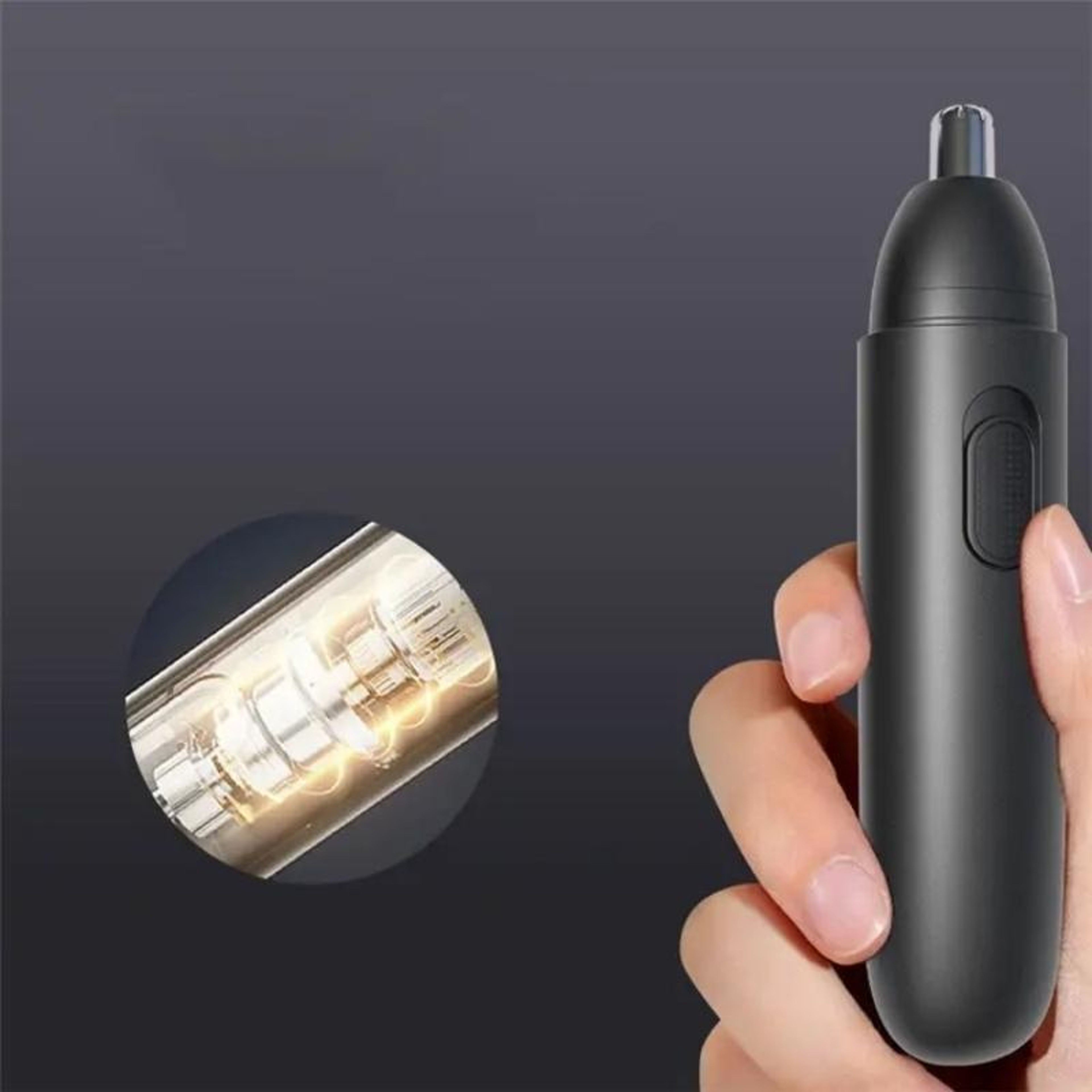 Rechargeable Nose Hair Trimmer With 360 Degree Painless Cutting And USB Charging 2