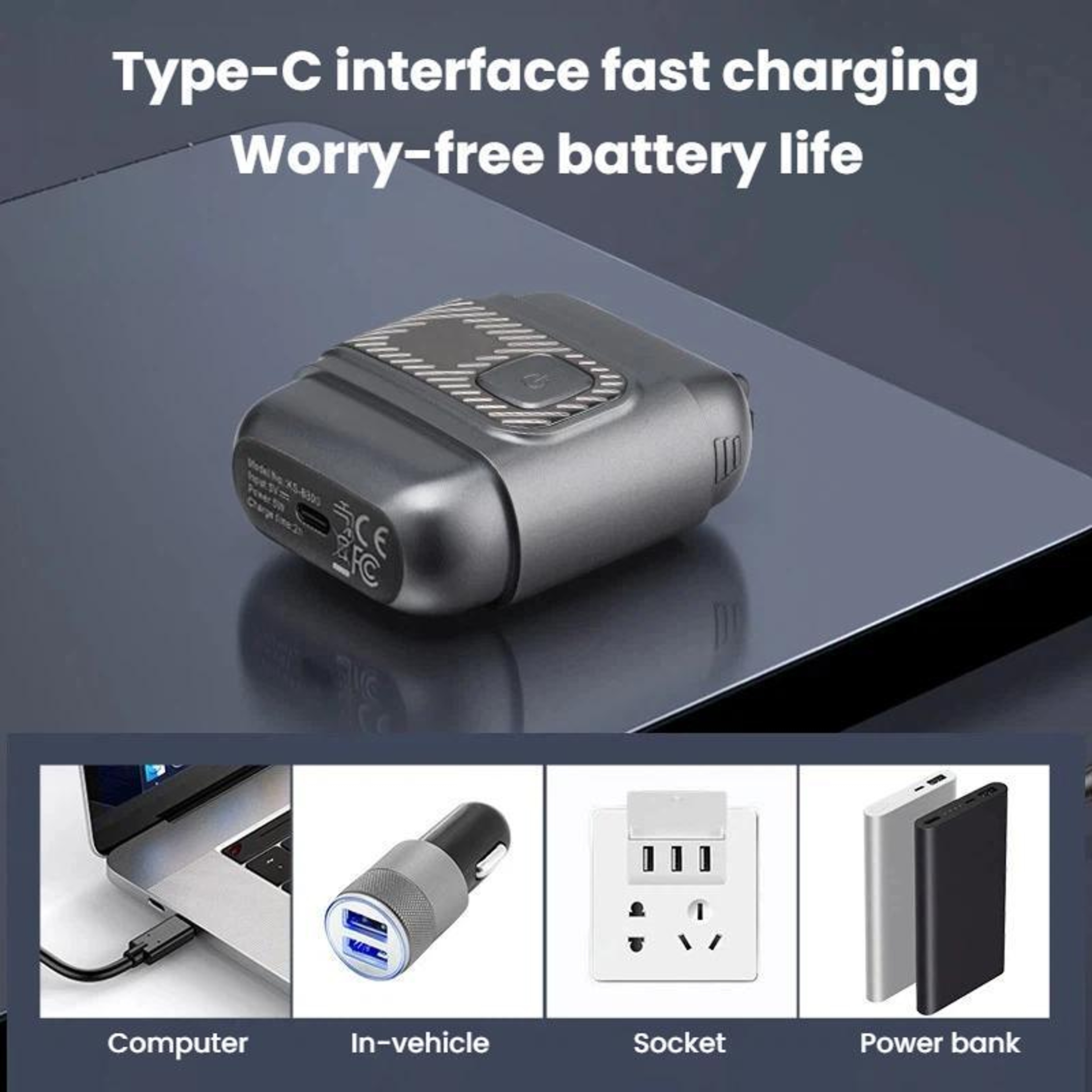 3 Blade Electric Shaver For Men IPX6 Waterproof USB C Razor With LCD Display 7