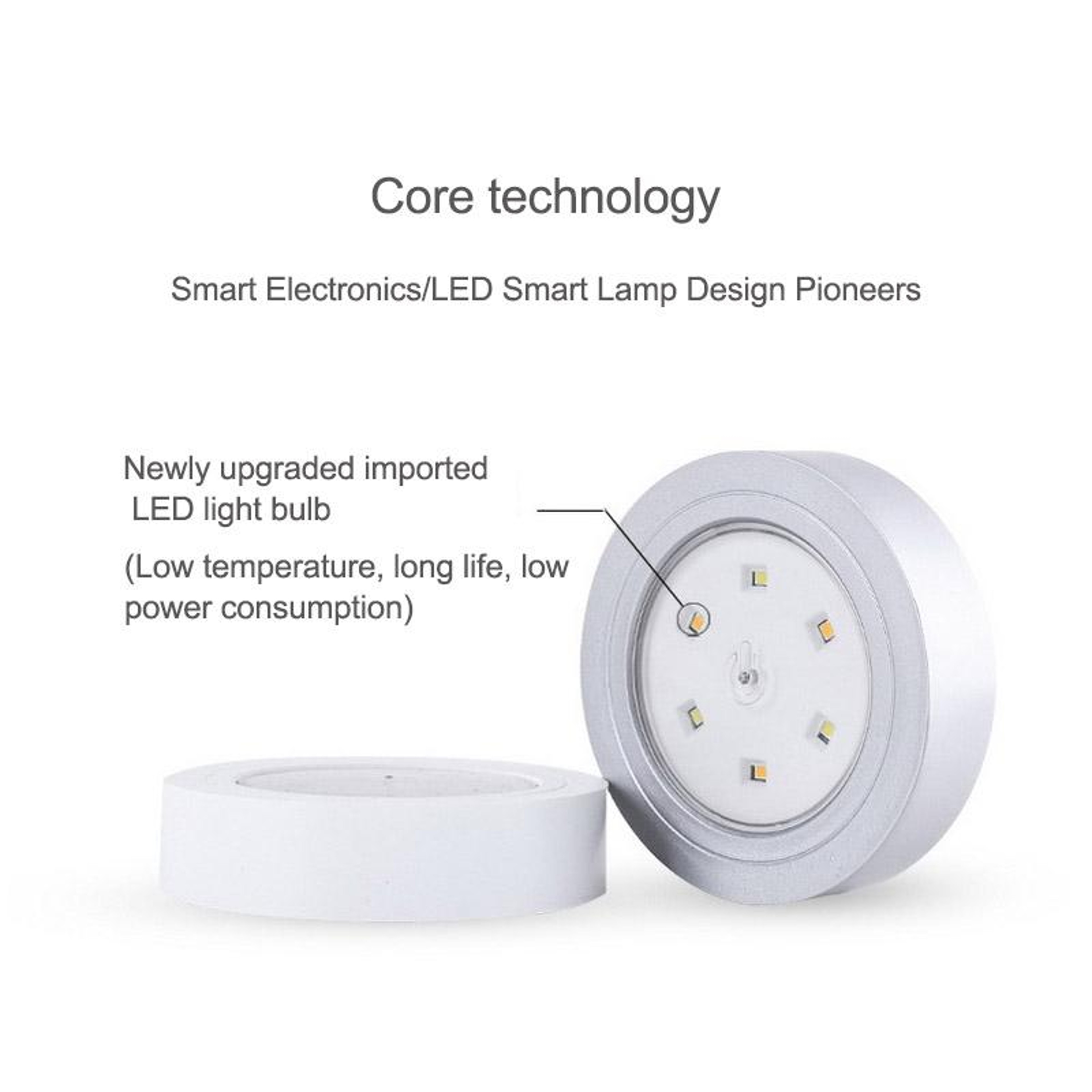 6 LED Dimmable Night Light Battery Powered Wireless Lamp 3