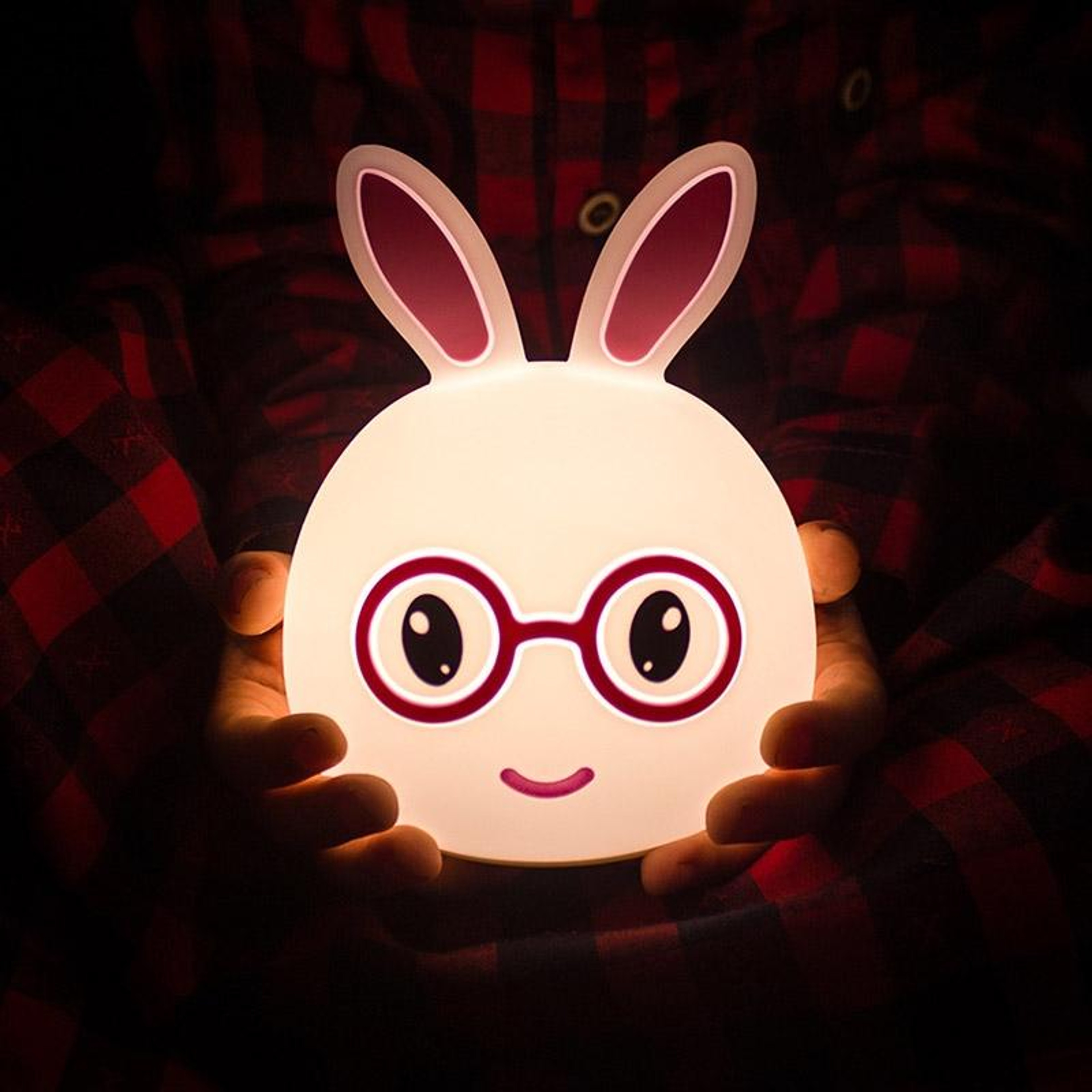 Cute Rabbit Night Light For Kids With Color Changing Light And Touch Pat Sensor 1
