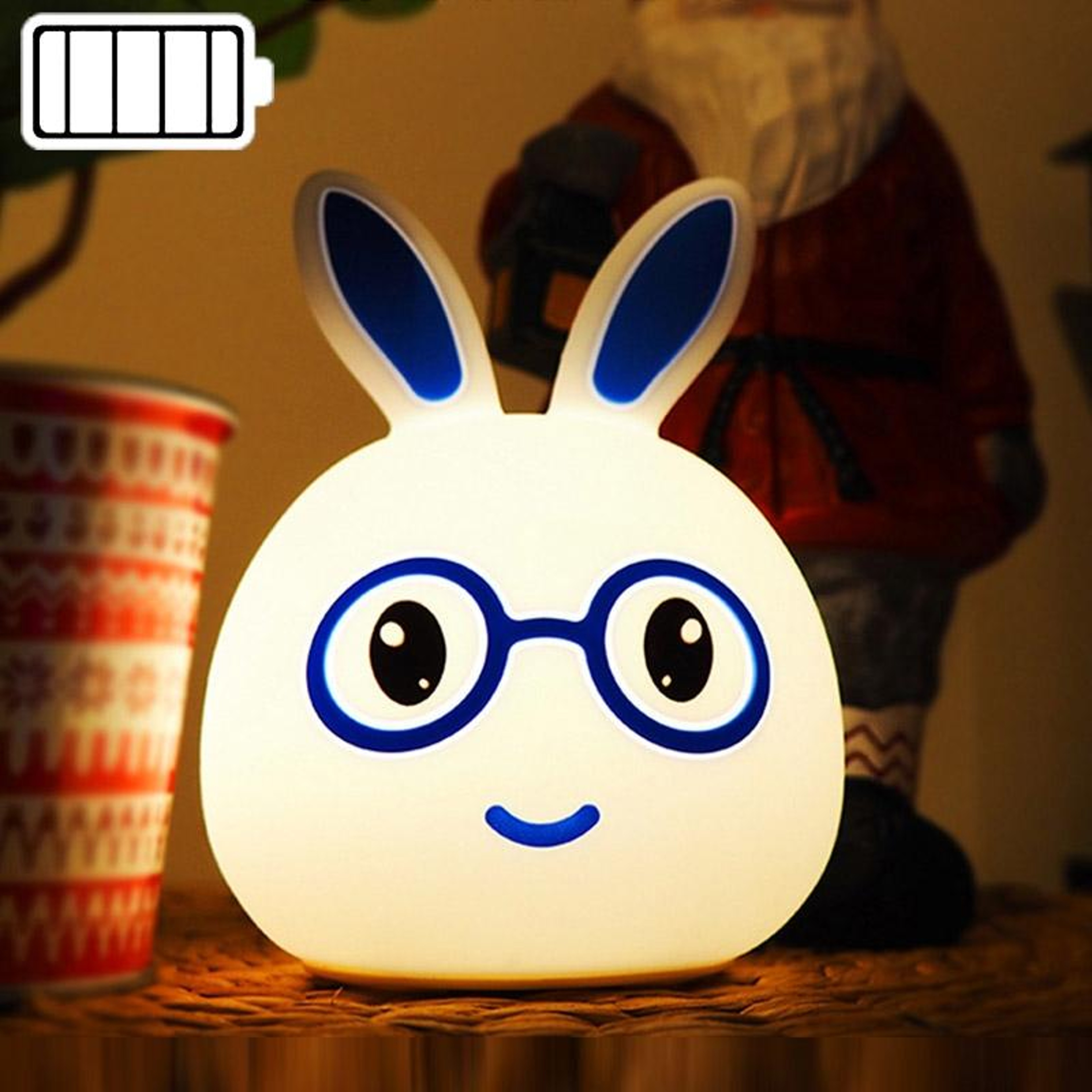 Cute Rabbit Night Light For Kids With Color Changing Light And Touch Pat Sensor 14