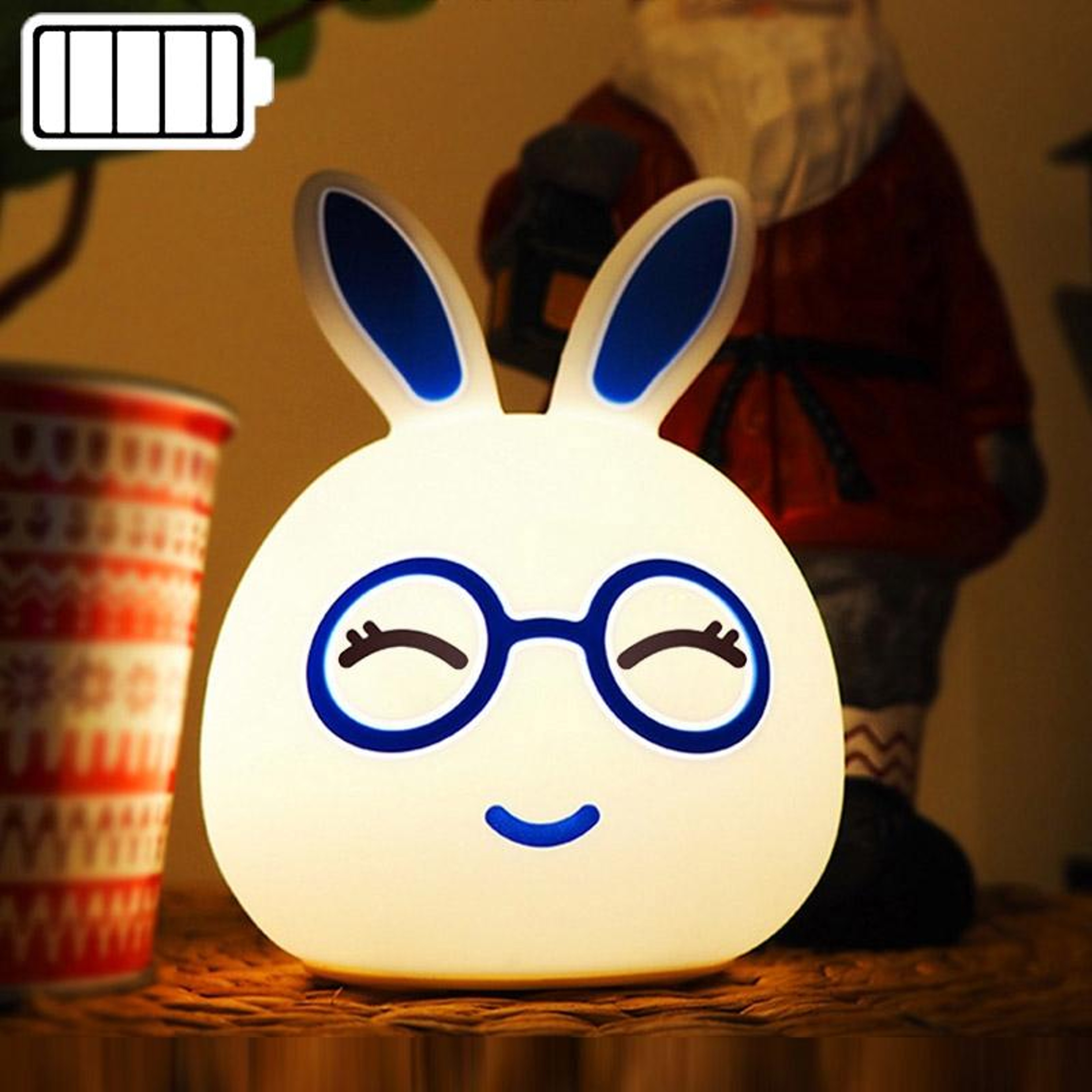 Cute Rabbit Night Light For Kids With Color Changing Light And Touch Pat Sensor 15