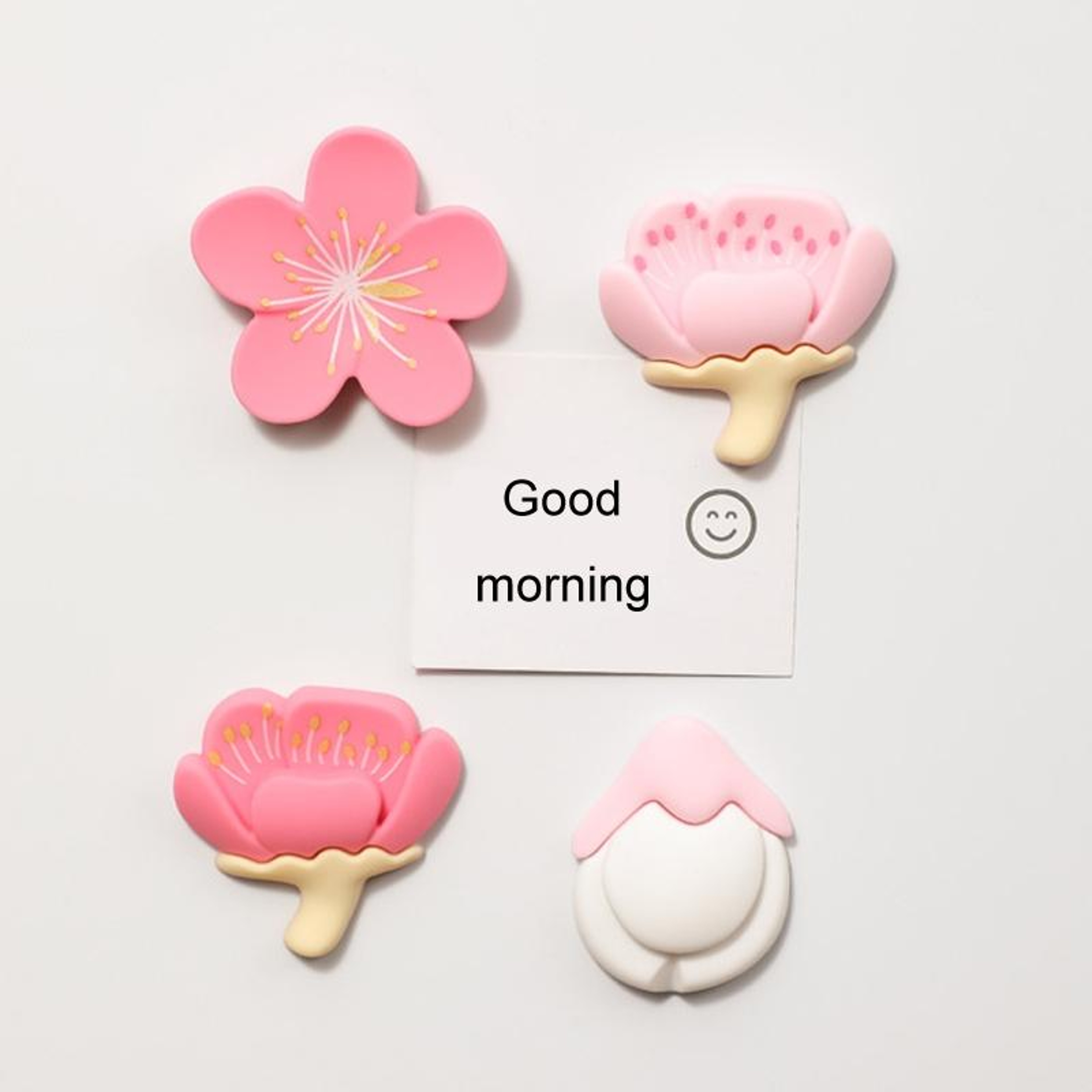 4 PCS Tulip Fridge Magnets Set Decorative Flower Refrigerator Magnets For Kitchen Decor 1