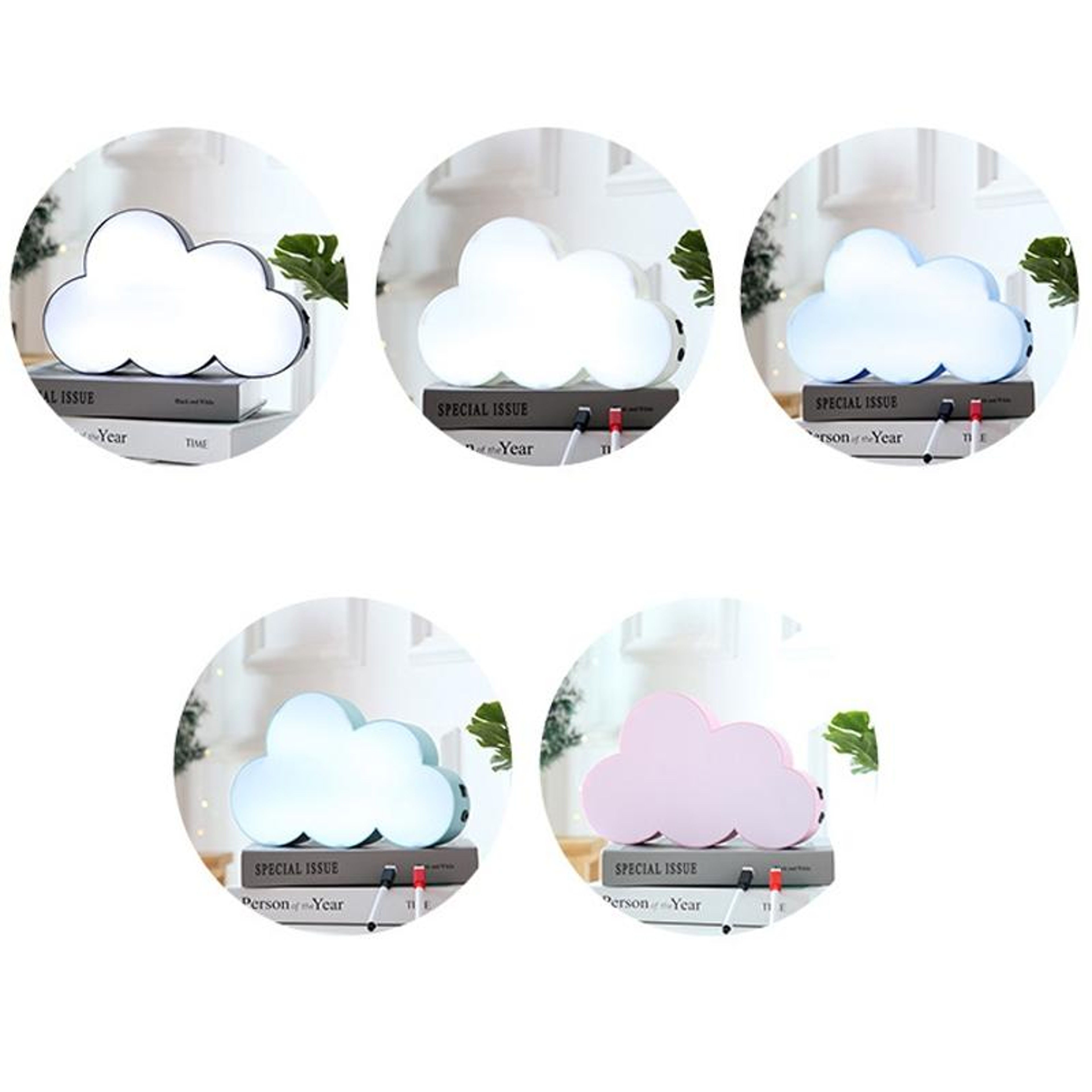 Cloud LED Message Board Erasable Writing Night Light With 8 Lighting Modes 1