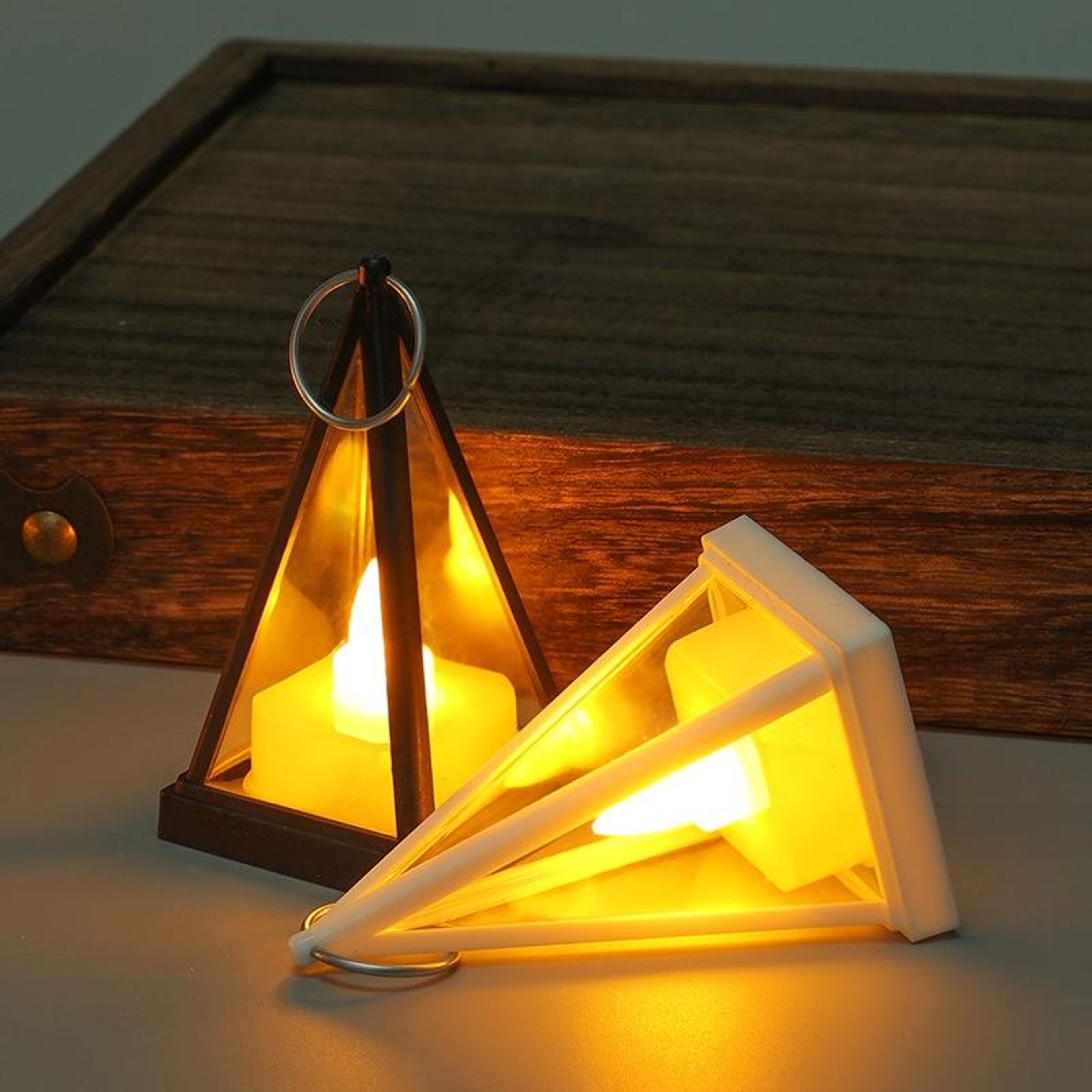 Pyramid LED Candle Light Warm White Flameless Candle For Home Wedding And Party Decor 0