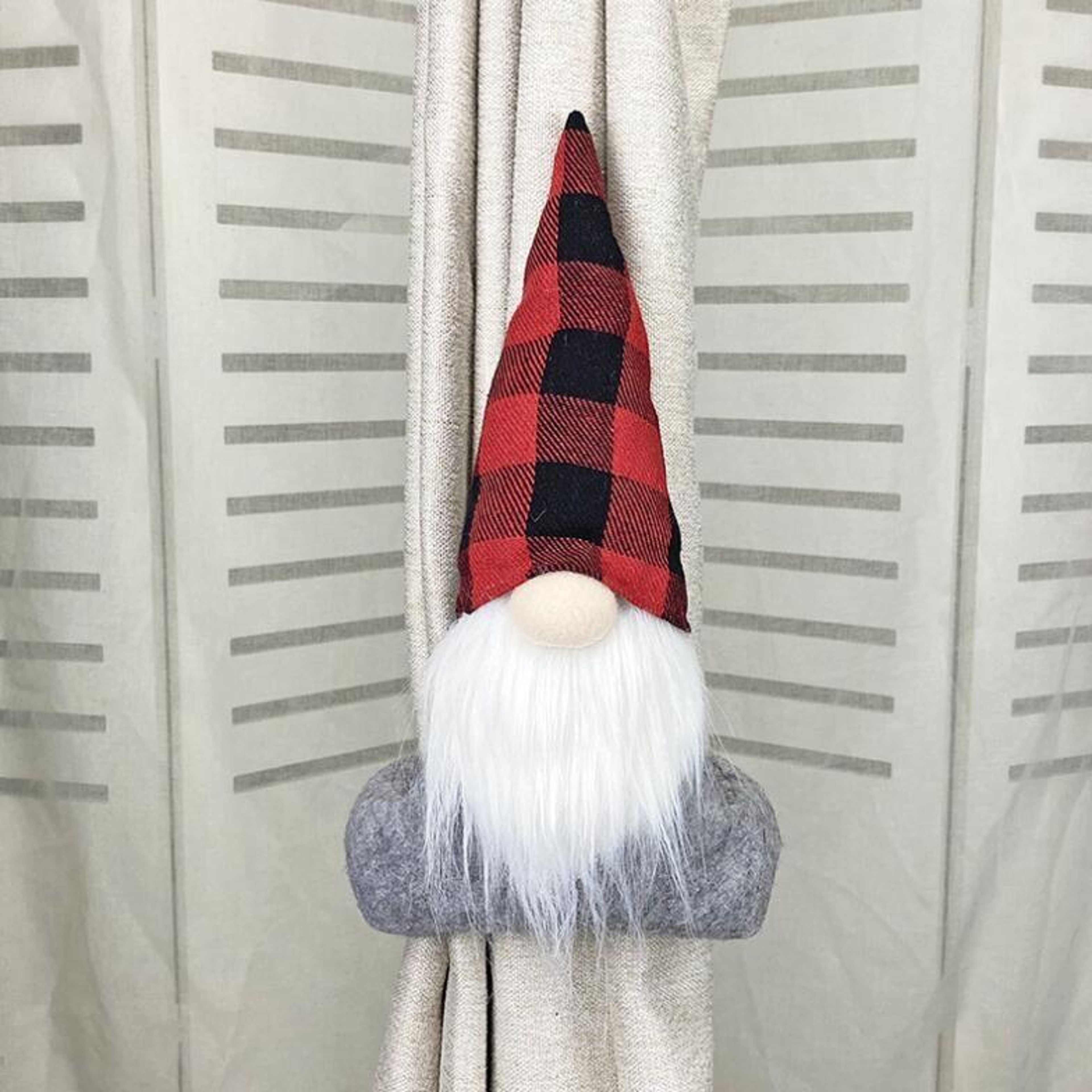 Festive Doll Christmas Curtain Tiebacks Plush Holder For Holiday Window Decor 6