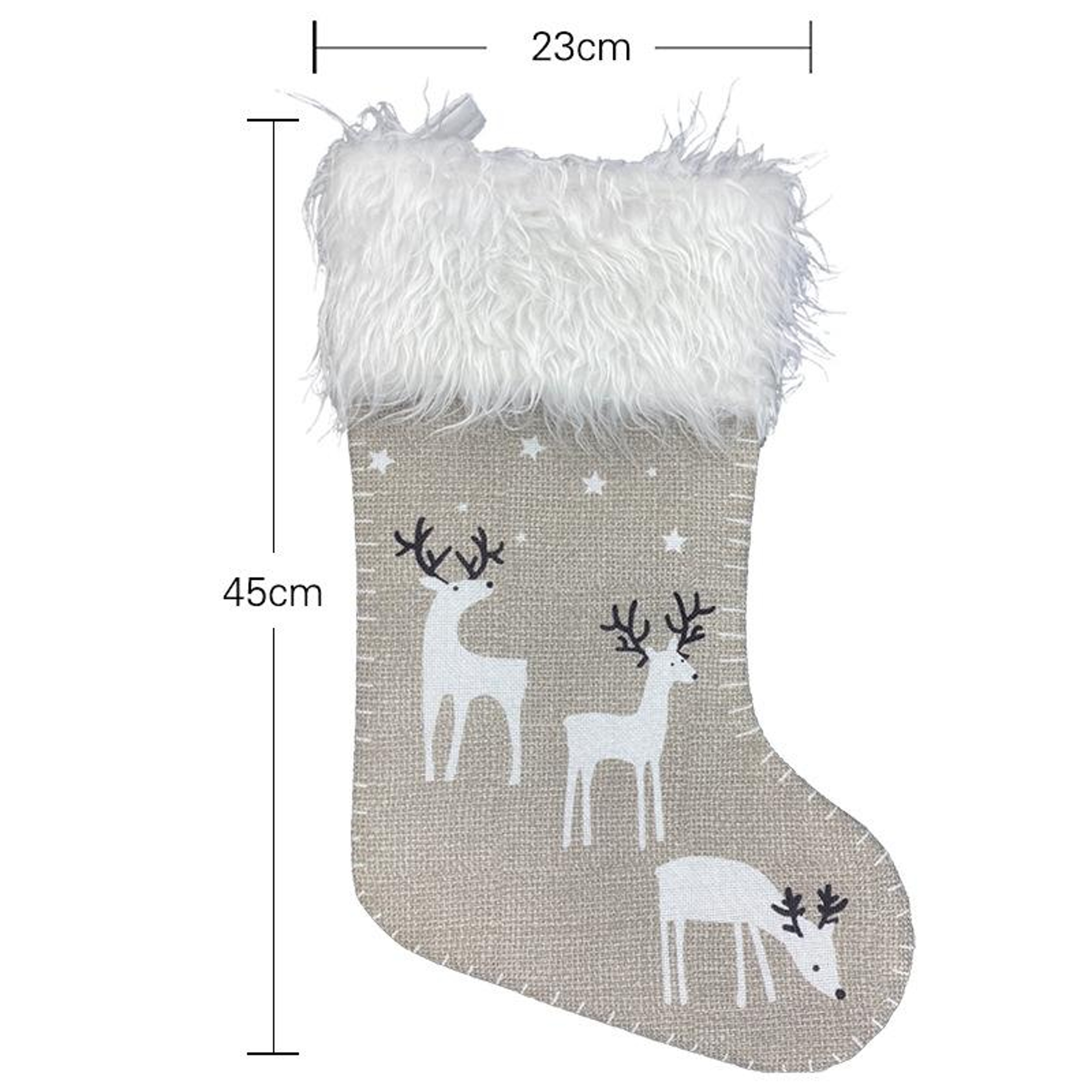 Reindeer Christmas Stocking Gift Bag Plush Christmas Decoration For Candy  Small Gifts 2