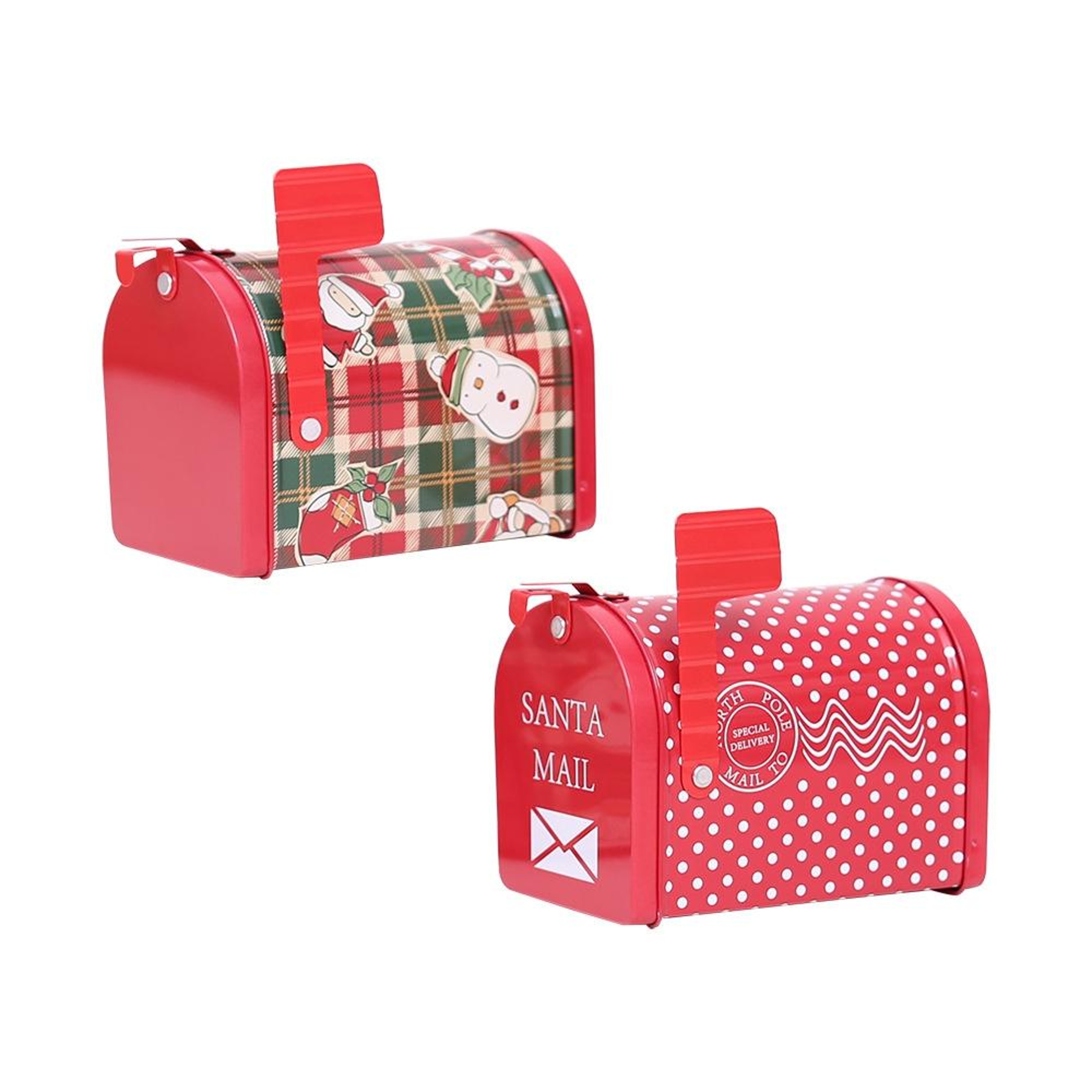 Christmas Mailbox Tin Candy Gift Box For Festive Decor And Holiday Treats 1