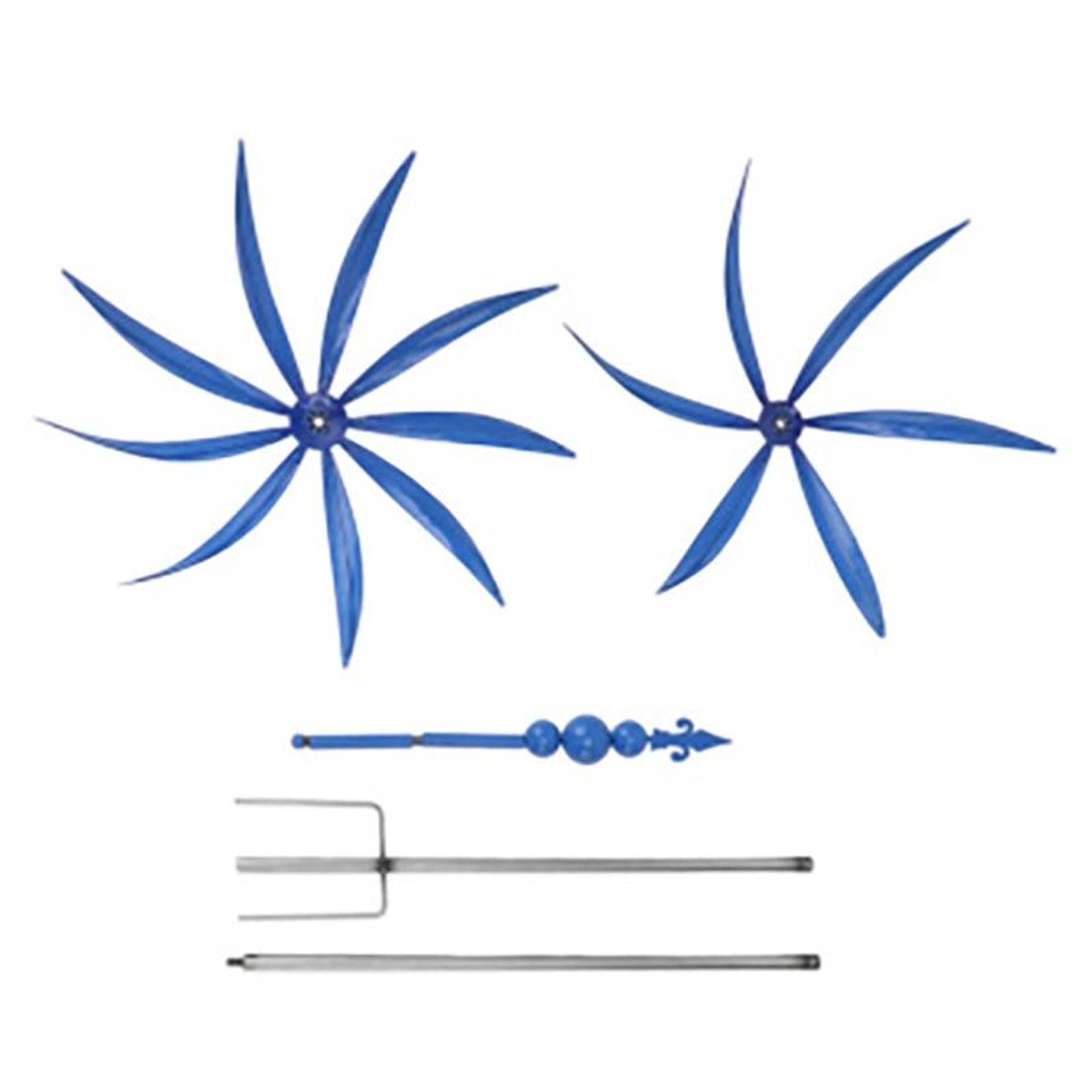 Metal Garden Wind Spinner Outdoor Windmill Decor With WeatherResistant Iron Ground Stake 3