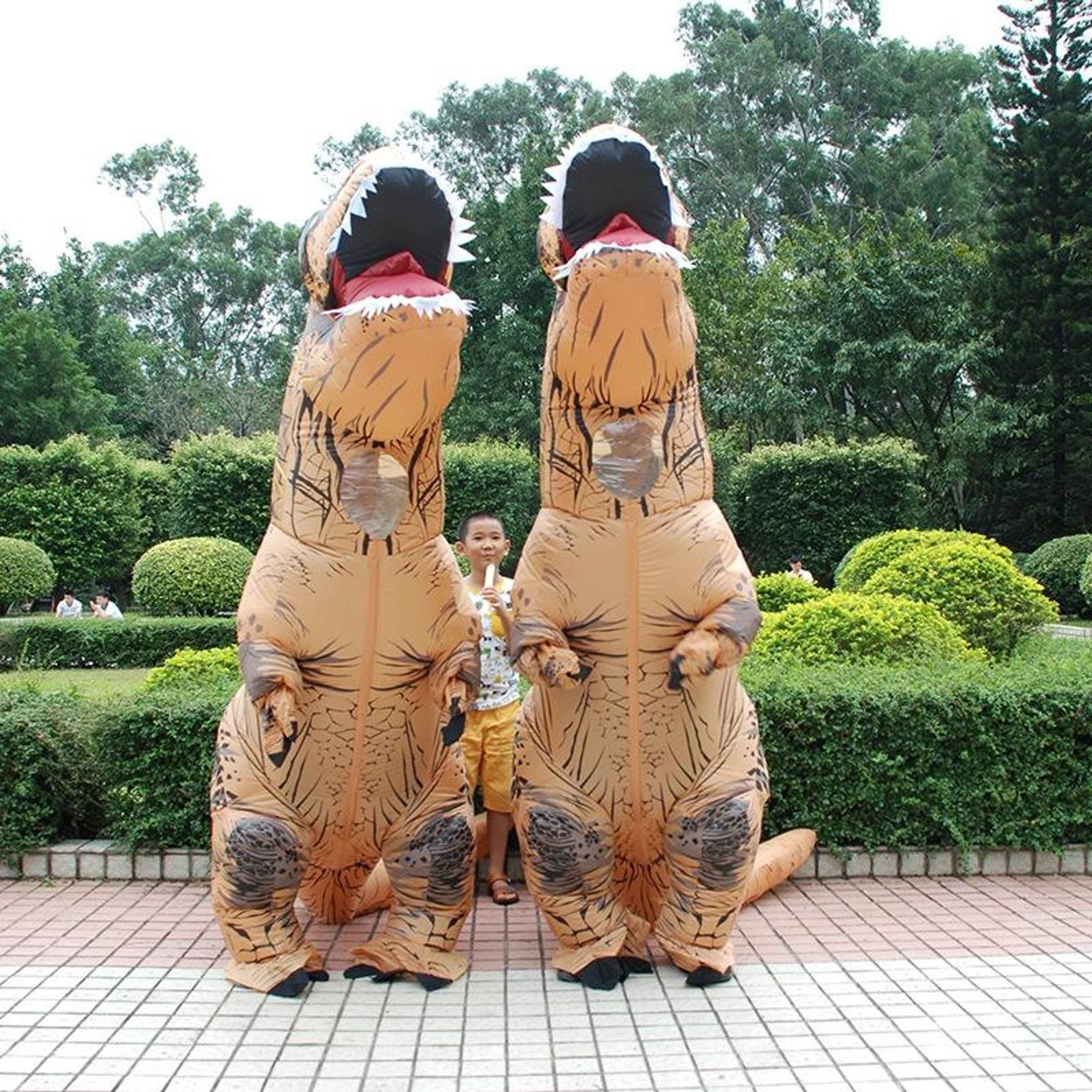 Adult Inflatable Dinosaur Costume TRex Halloween Costume With Fan For Parties And Cosplay 1