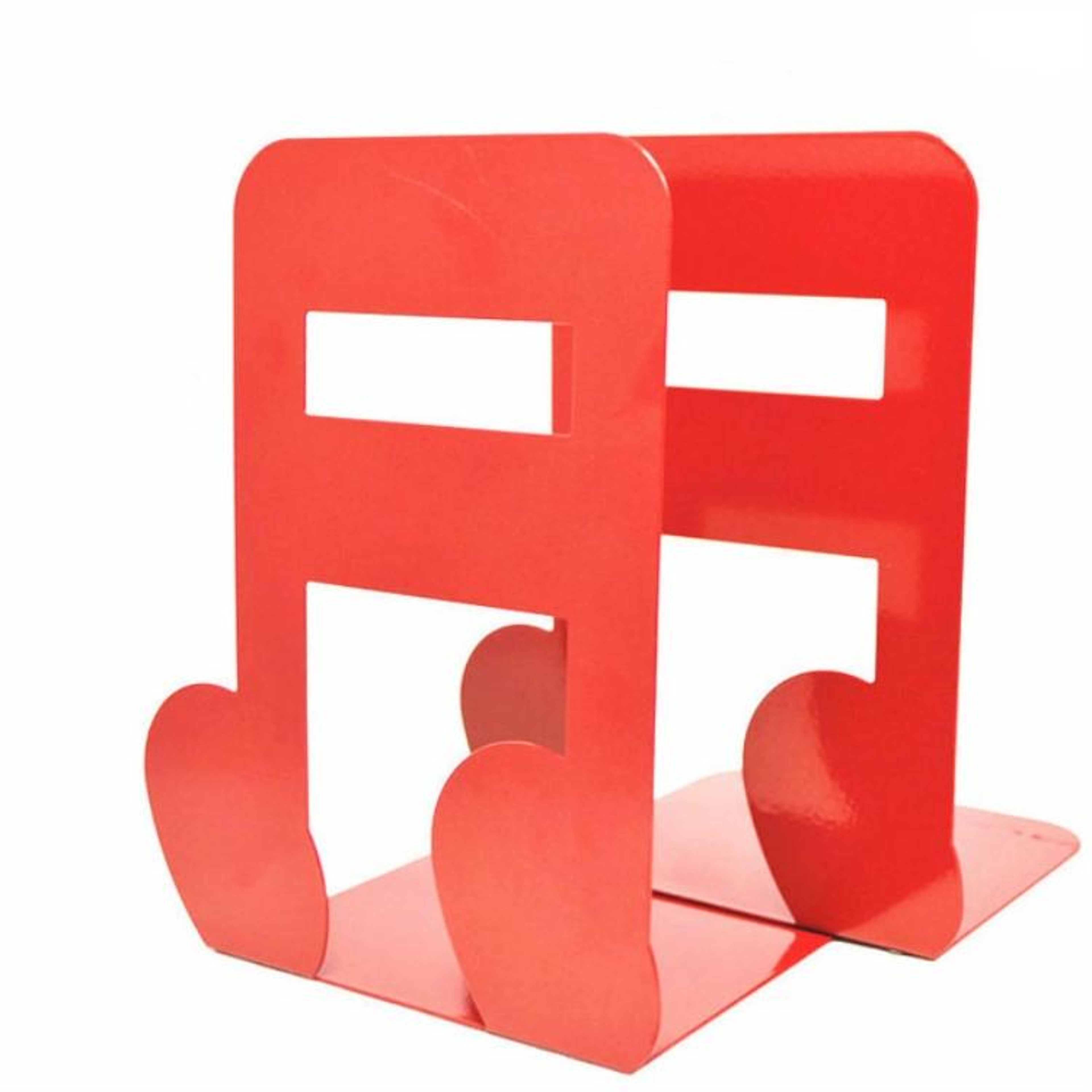2PCS Metal Bookends With NonSlip Pads Decorative Book Holders For Shelves And Desks 5