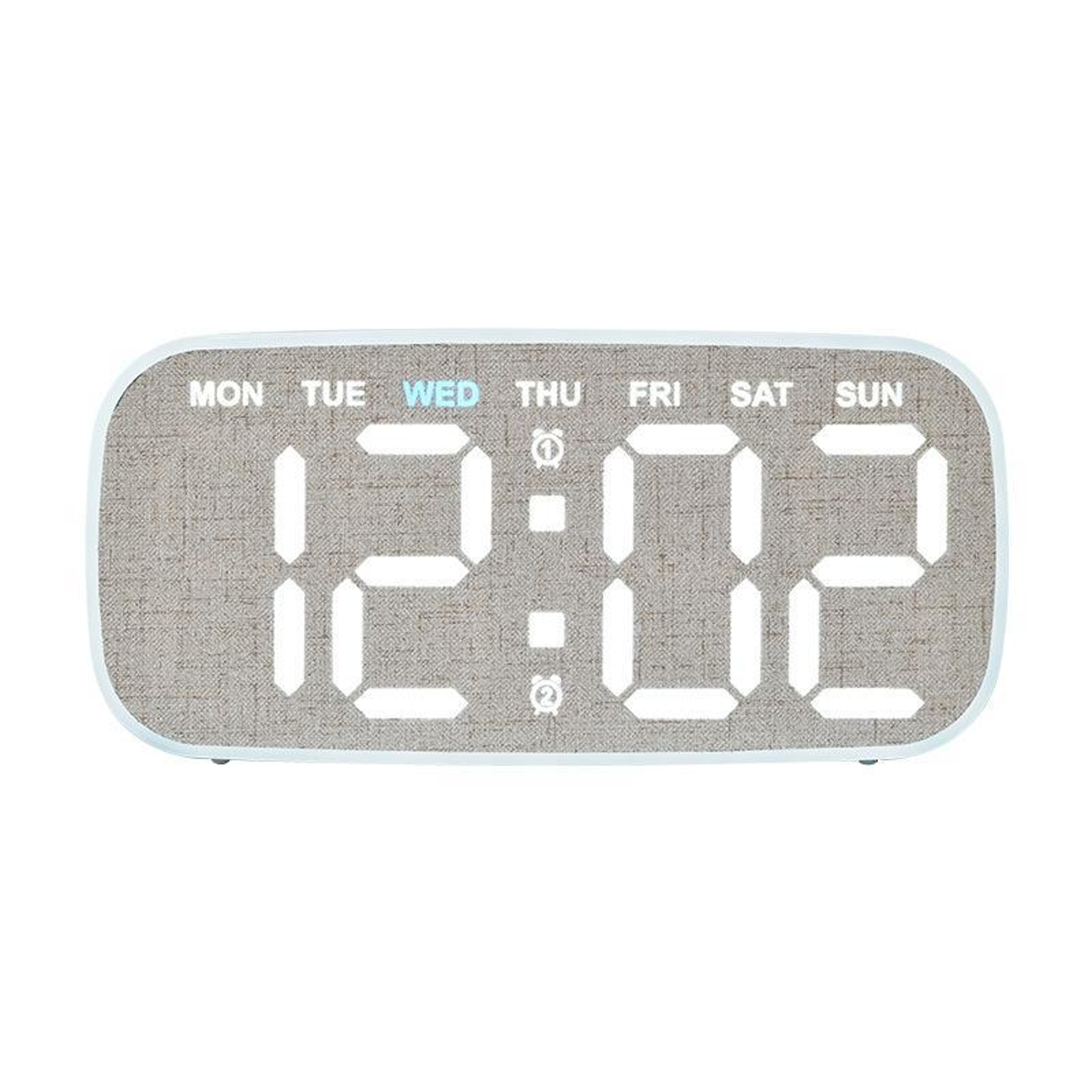 Modern Digital Wall Clock With Large LED Display Date Week Temperature And Adjustable Brightness 13
