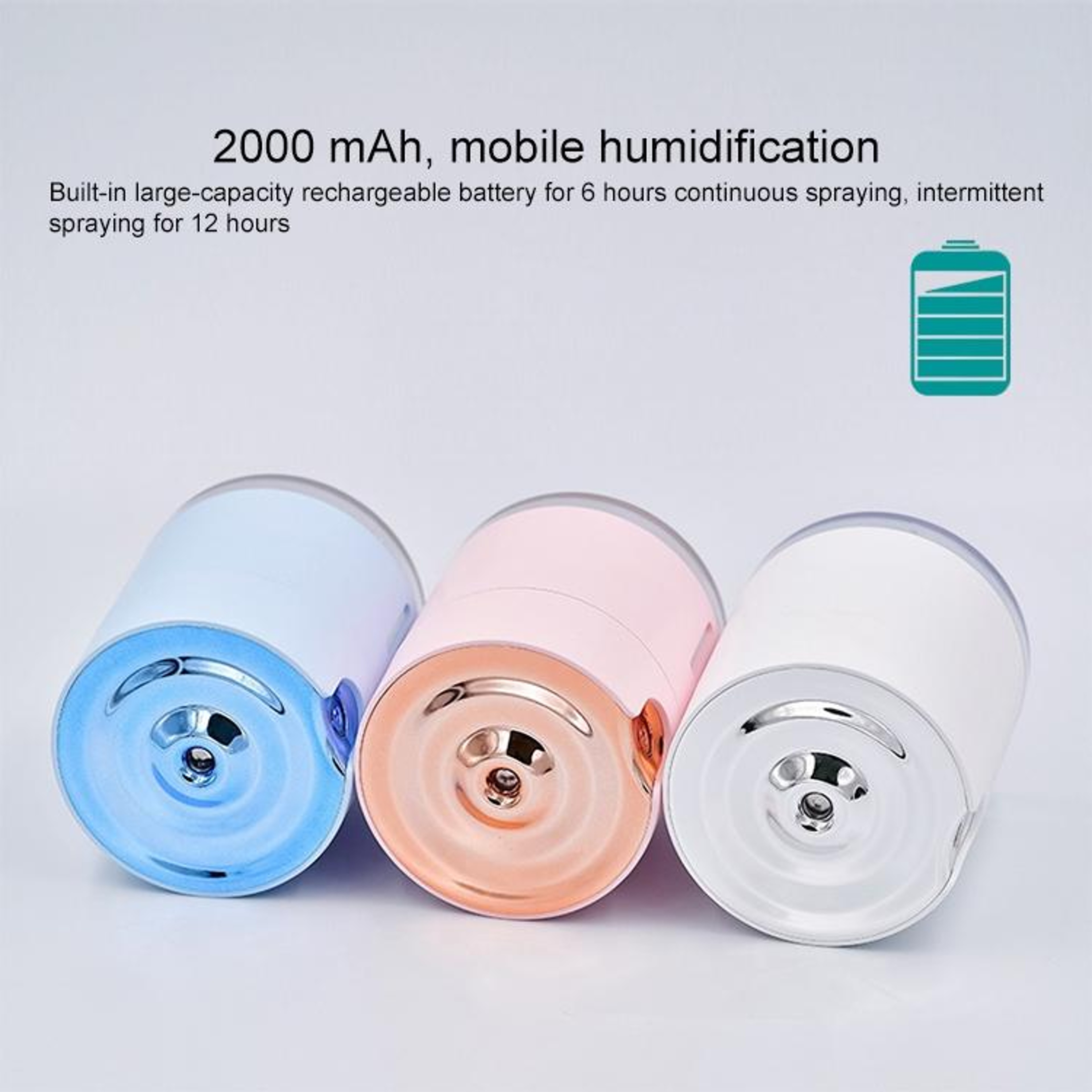 Portable Humidifier with 300mL Tank, USB Rechargeable Humidifier and Colorful Night Light – view 9
