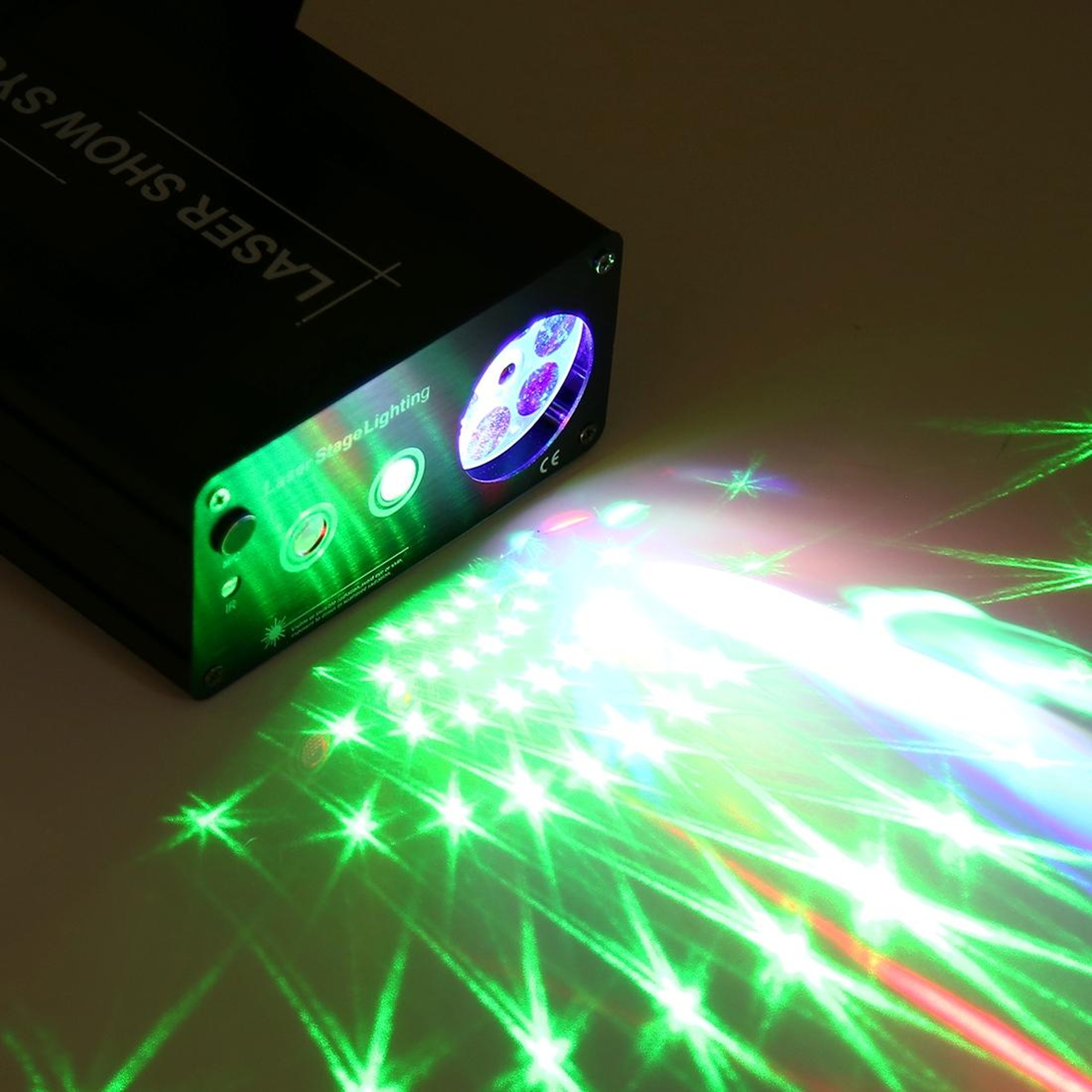 20W Laser Snowflake Projector LED Stage Light With Sound Control 3