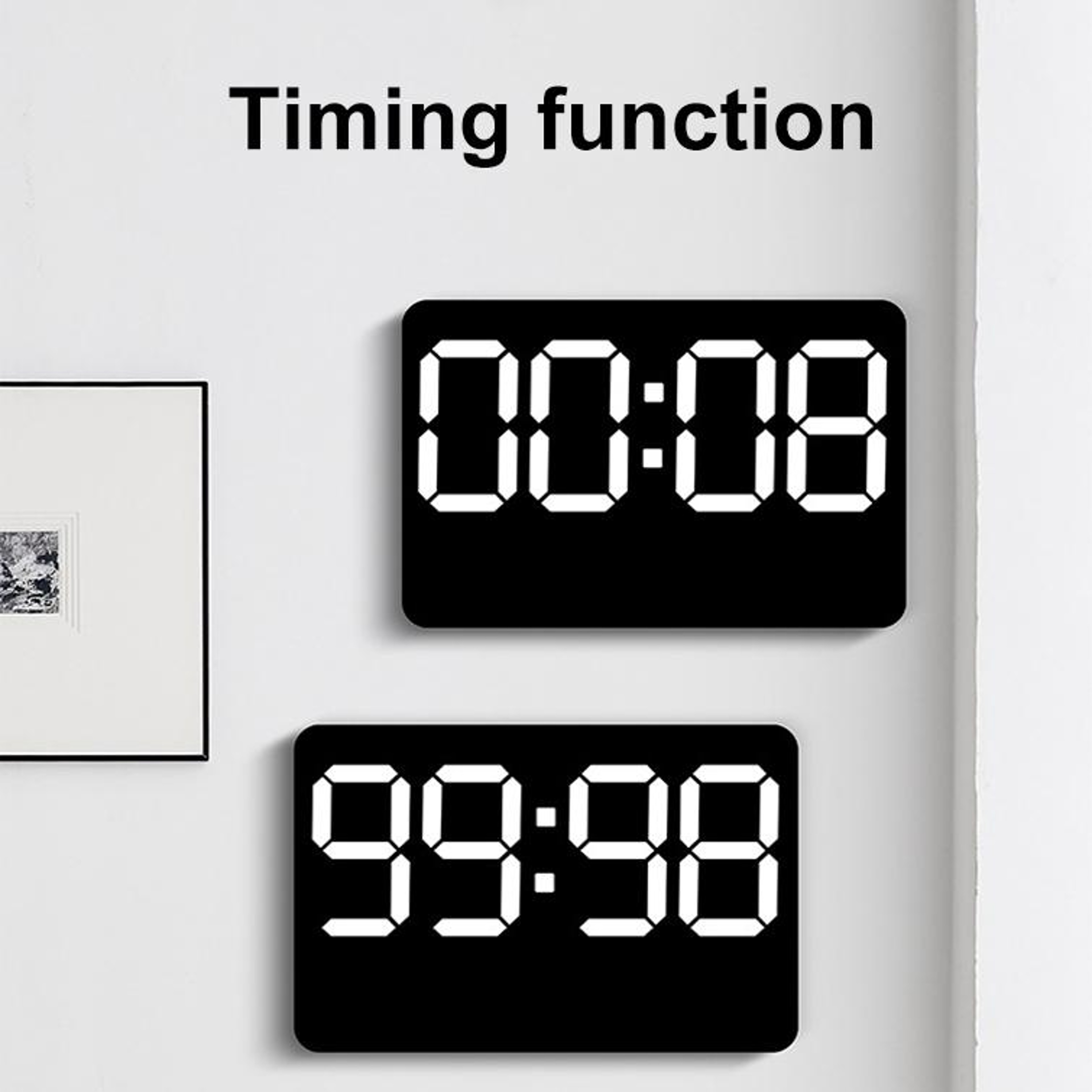 Multifunction LED Digital Wall Clock With Temperature Display And Auto Brightness 3