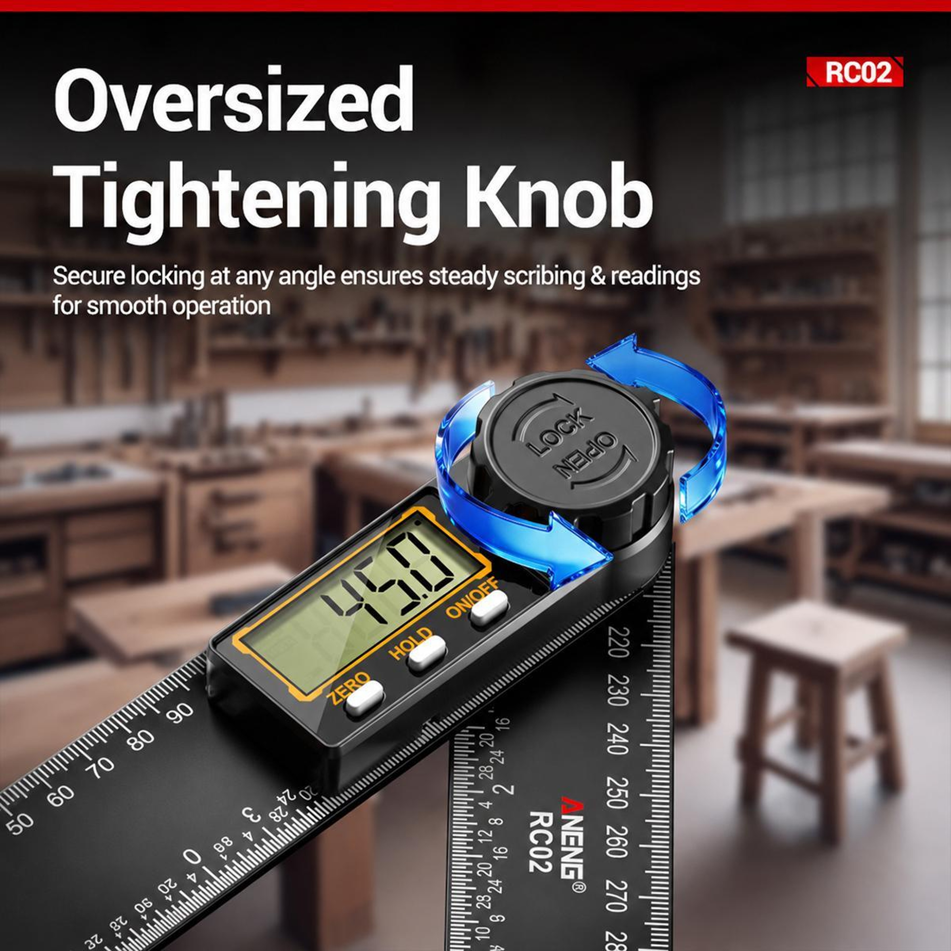 High Precision Digital Angle Finder and Digital Protractor Ruler – view 12