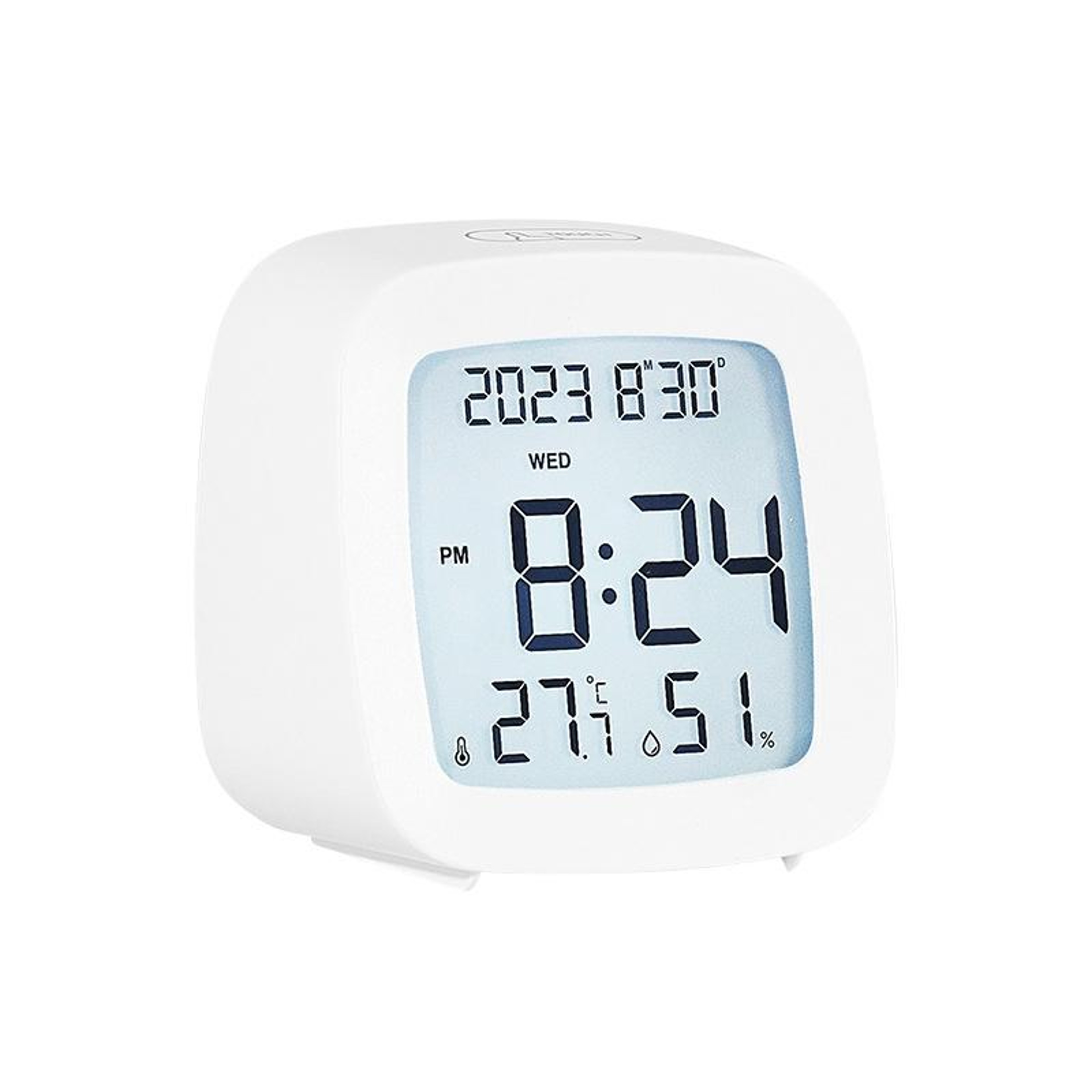 Touch LCD Digital Alarm Clock with Temperature Humidity Display and Calendar – view 10