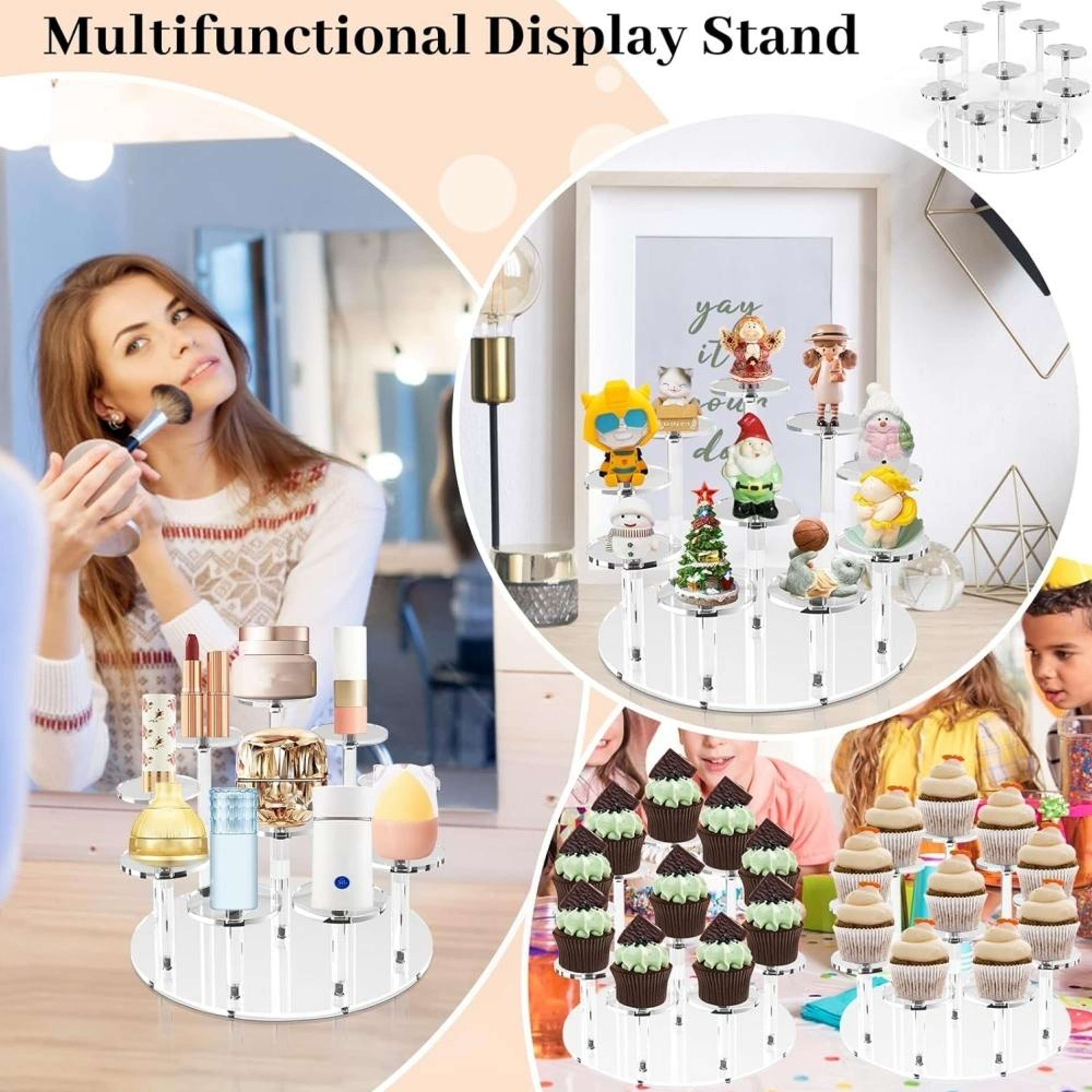 Clear Acrylic Cupcake Stand and Dessert Display for Weddings and Parties – view 5