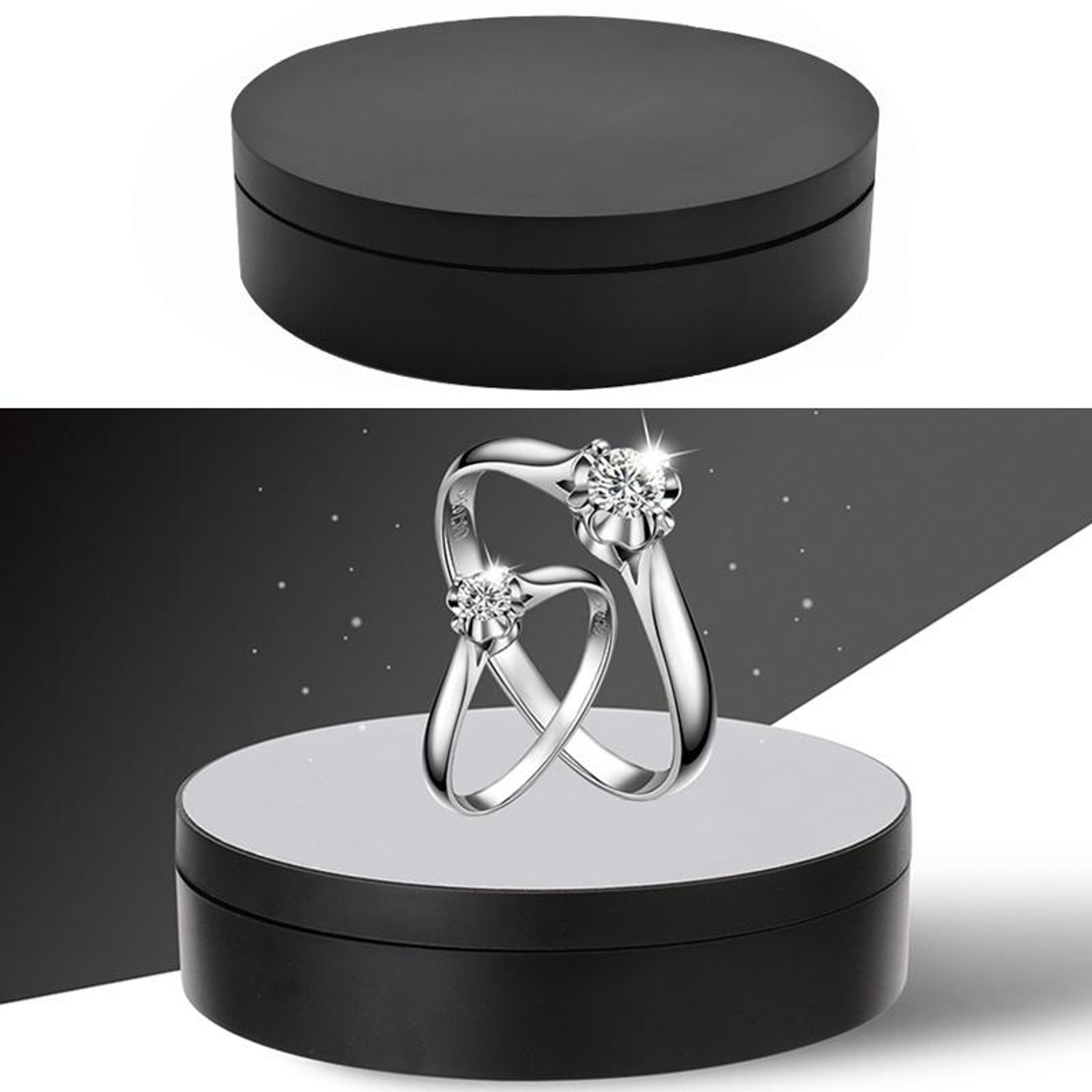 360° Rotating Display Stand with USB Power and 3-Speed Photography Turntable – view 15