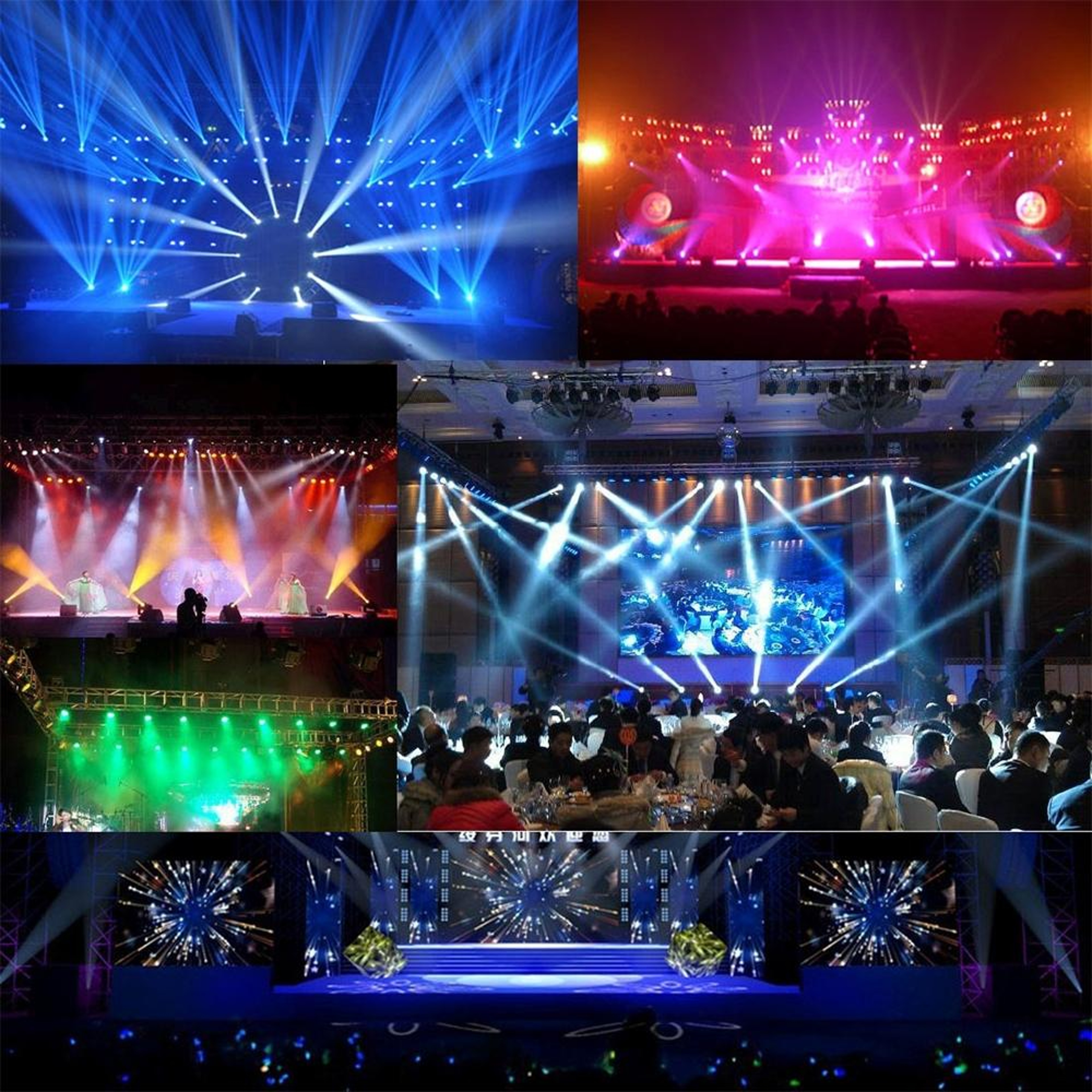 36W LED PAR Stage Light With DMX512 Control And Sound Activated Lighting 5