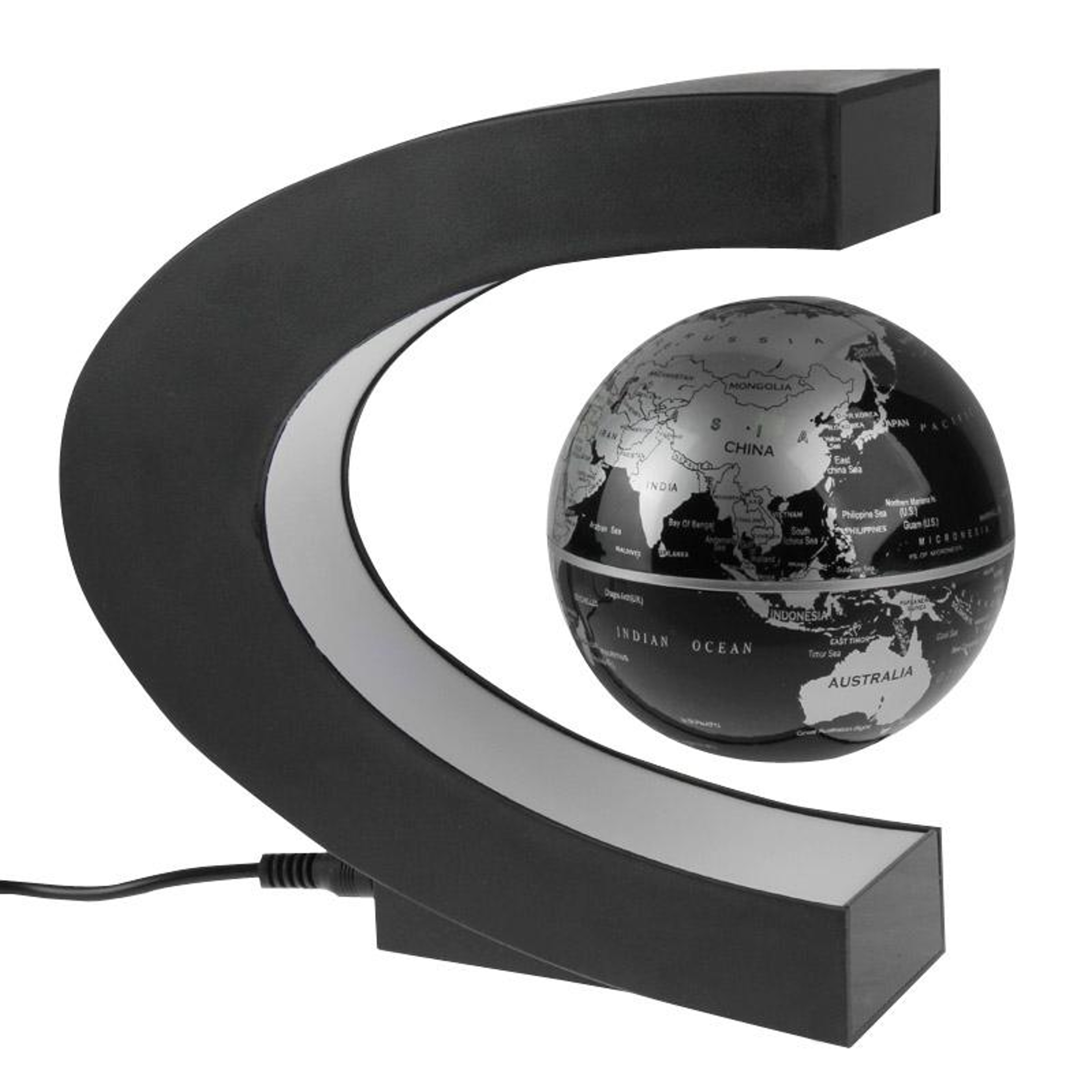 Magnetic Floating Globe With Multicolor LED Light For Modern Desk Decor 1