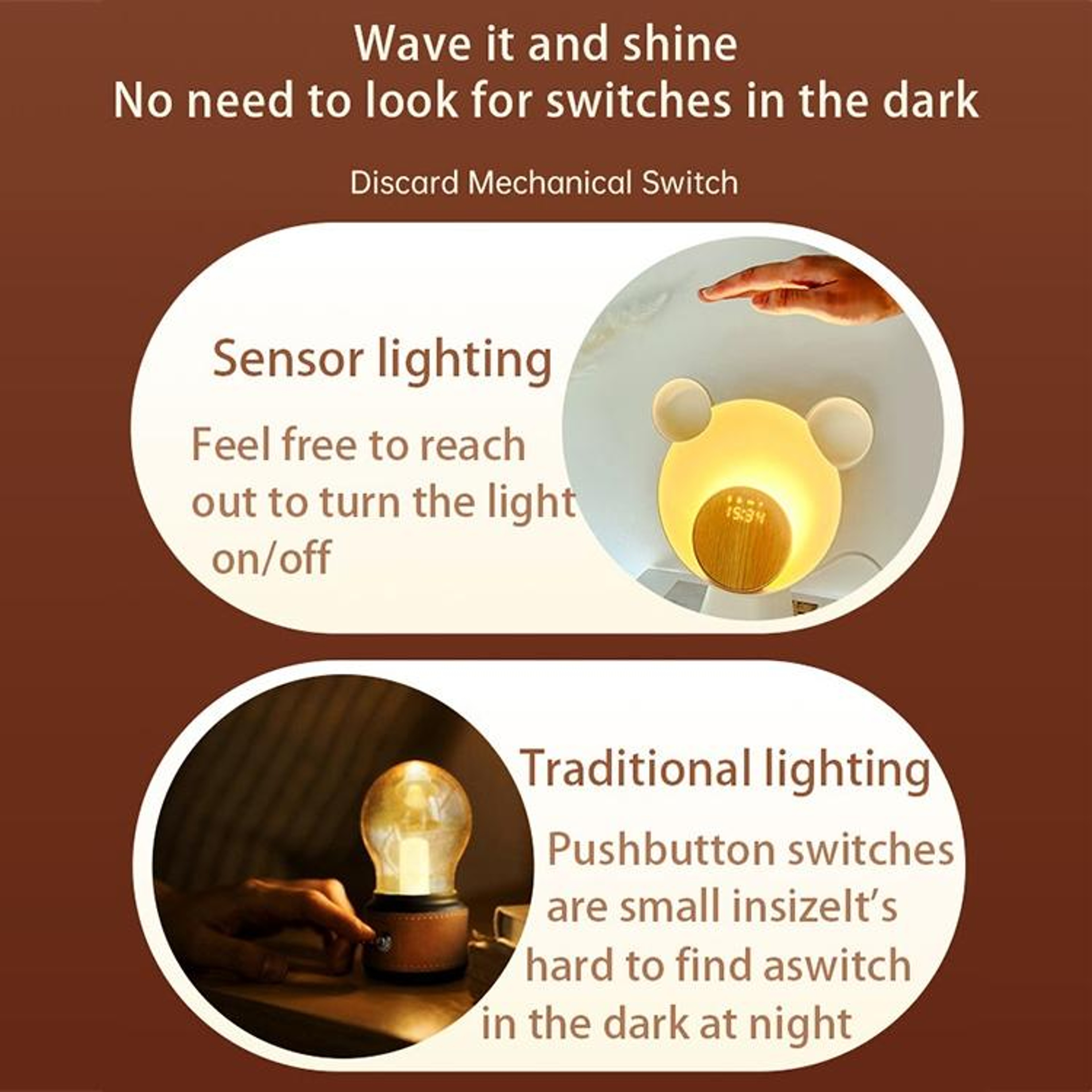 Moonlight Smart Bear Lamp with Bluetooth Speaker, Wireless Charger and Color Ambient Light – view 5