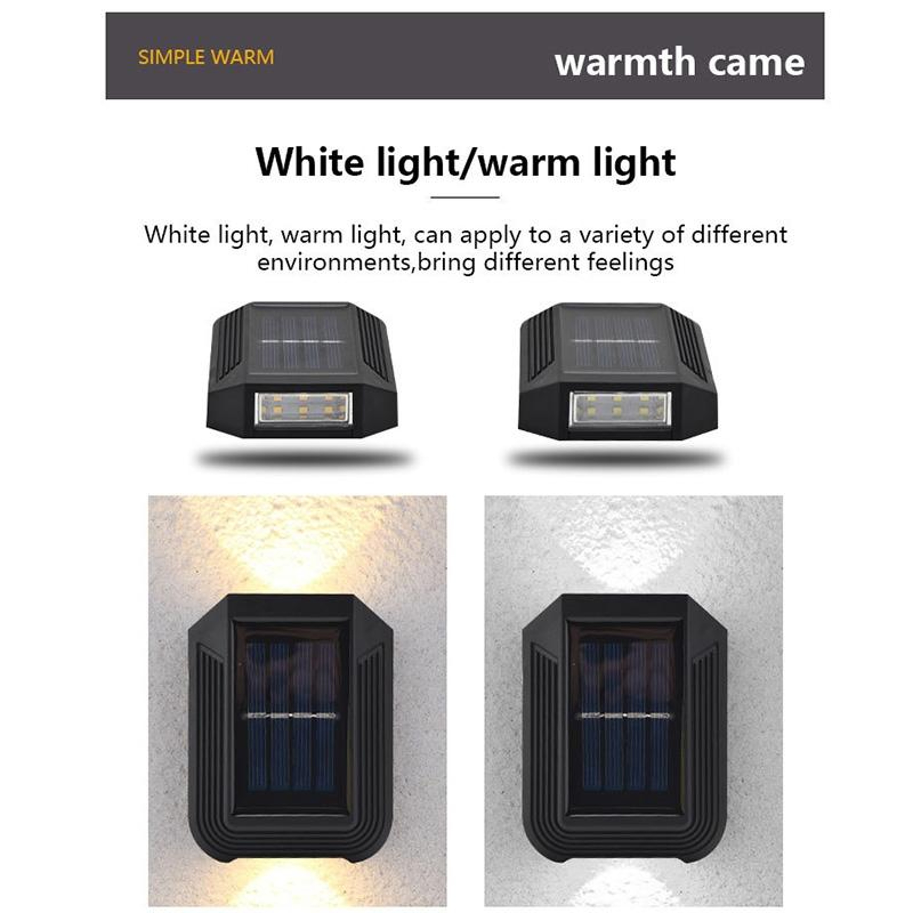 6 LED Solar Wall Light Waterproof Up and Down Outdoor Garden Light – view 8