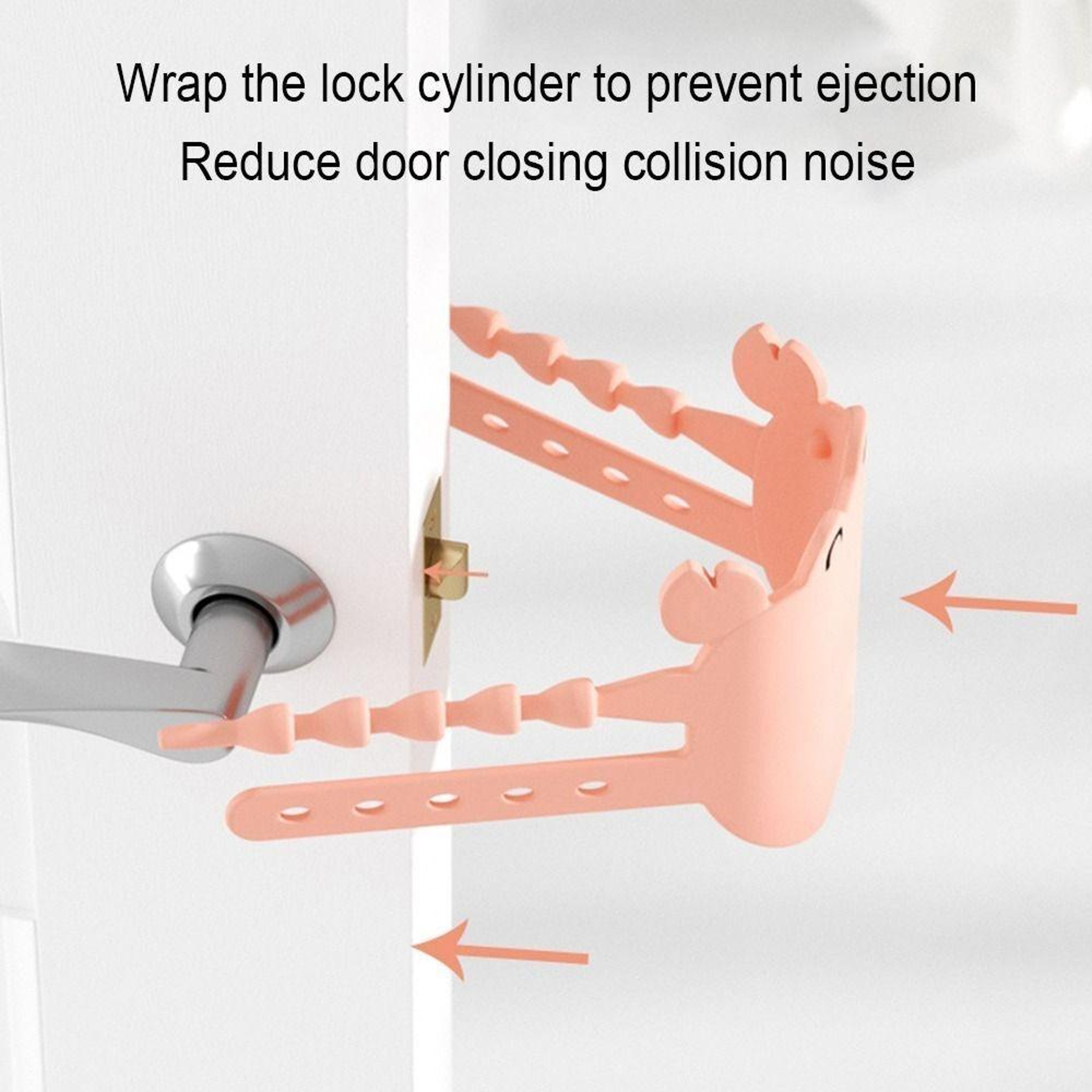 Silicone Door Closing Buffer And Silent Door Lock Cover 4