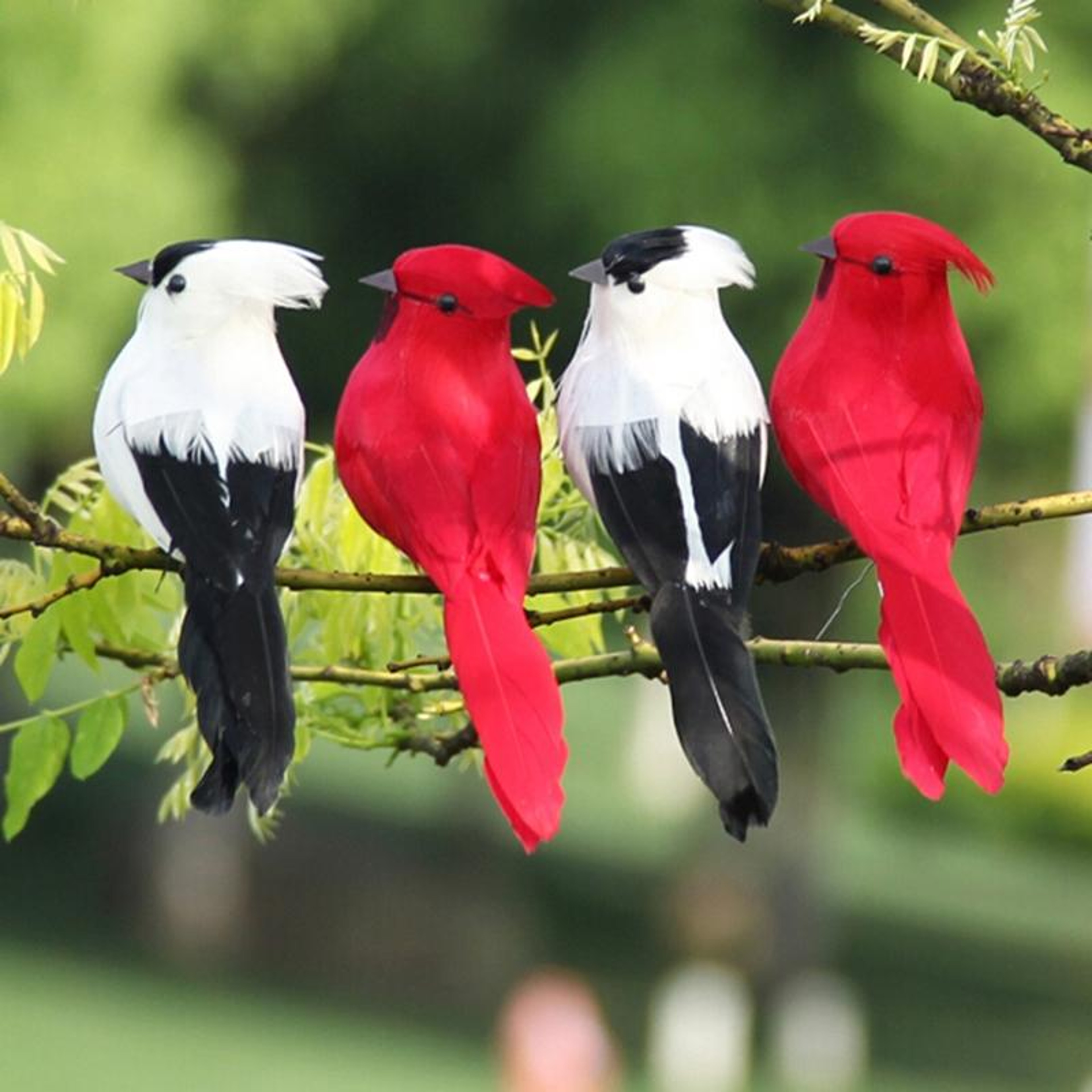 Real Feather Artificial Bird Clip for Garden, Wedding & Home Decor – view 6