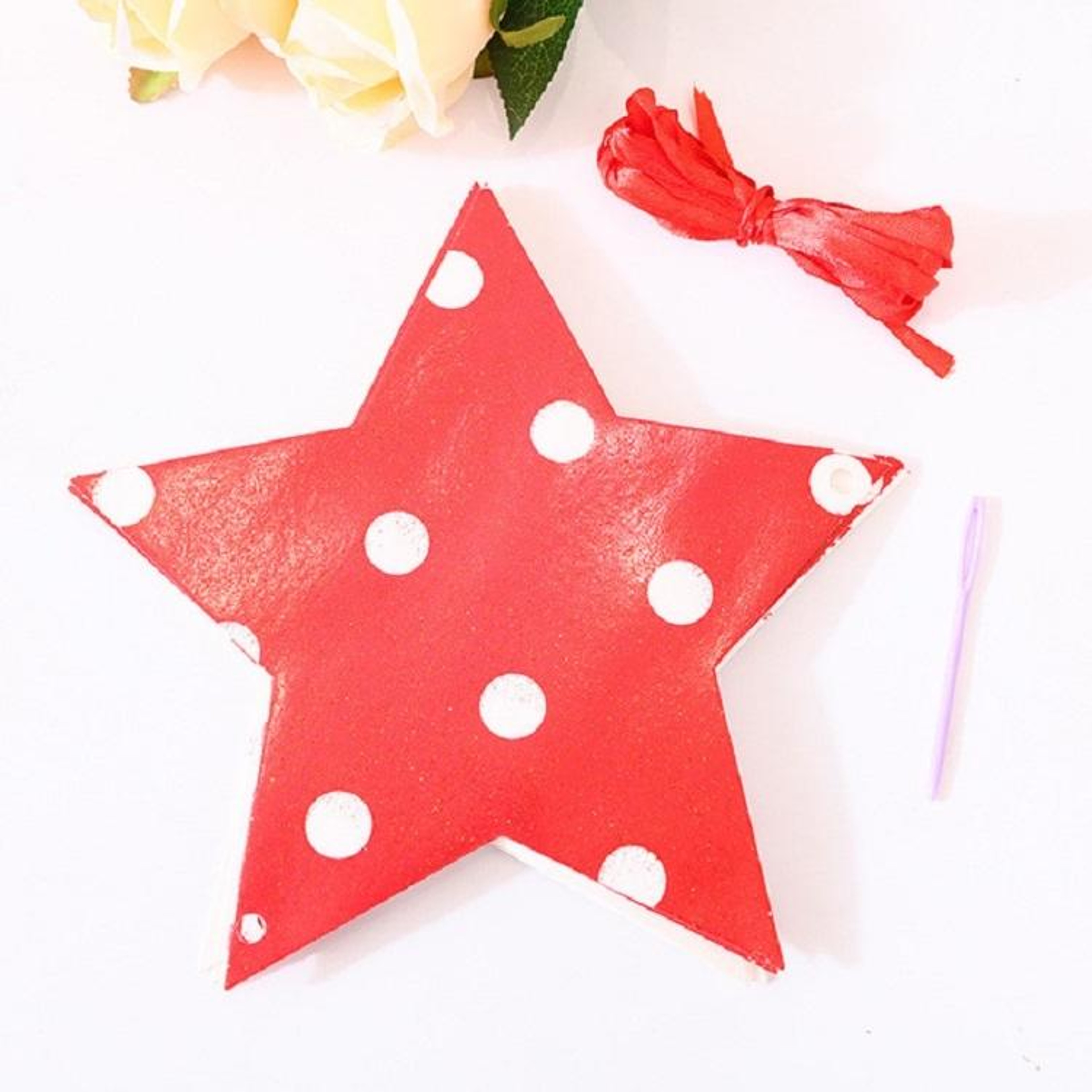 Blue Glitter Star Garland Paper Bunting For Birthday Party Decorations 2