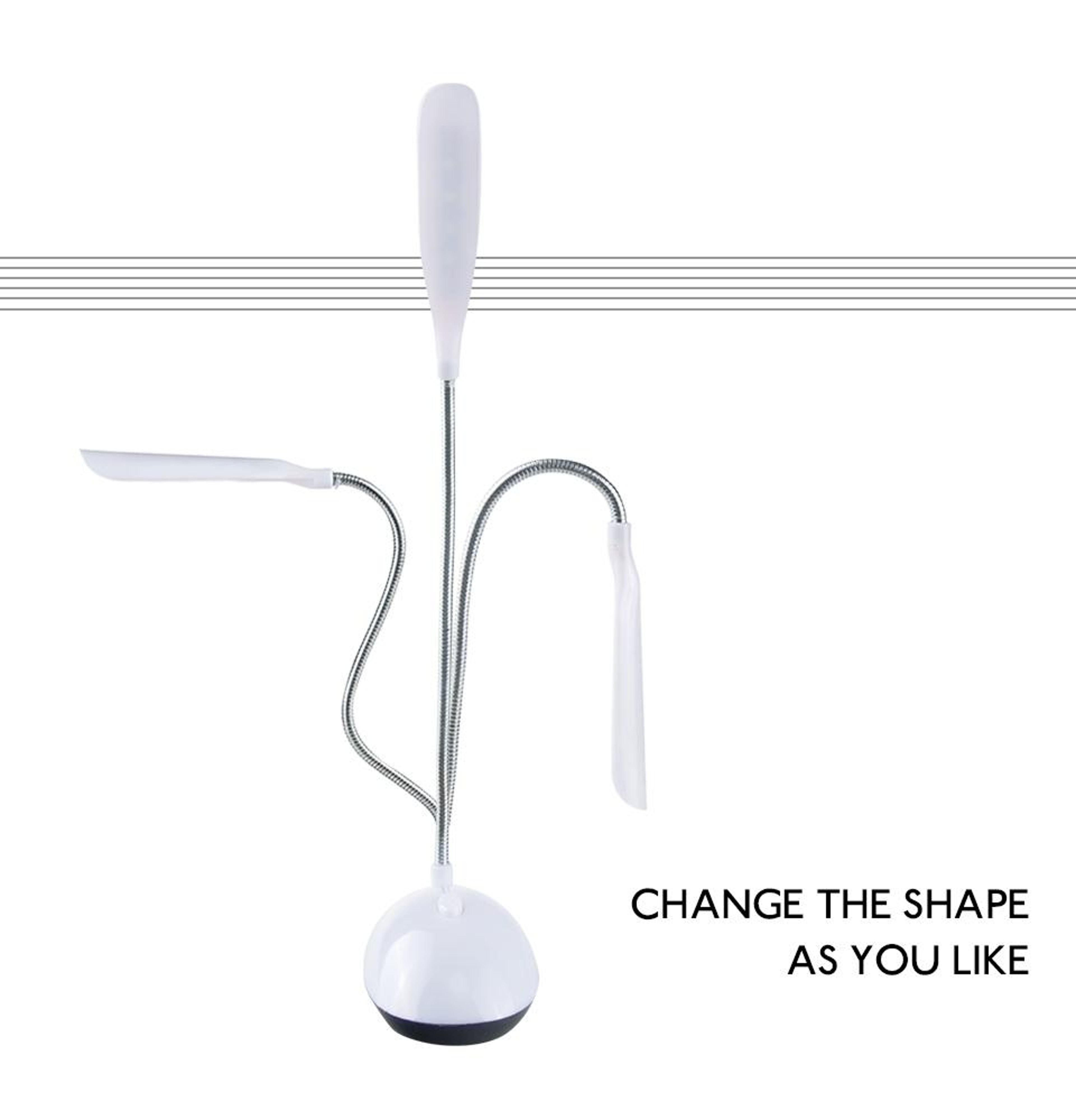 2PCS Flexible LED Desk Lamp Portable Battery Powered Reading And Kids Night Light 7
