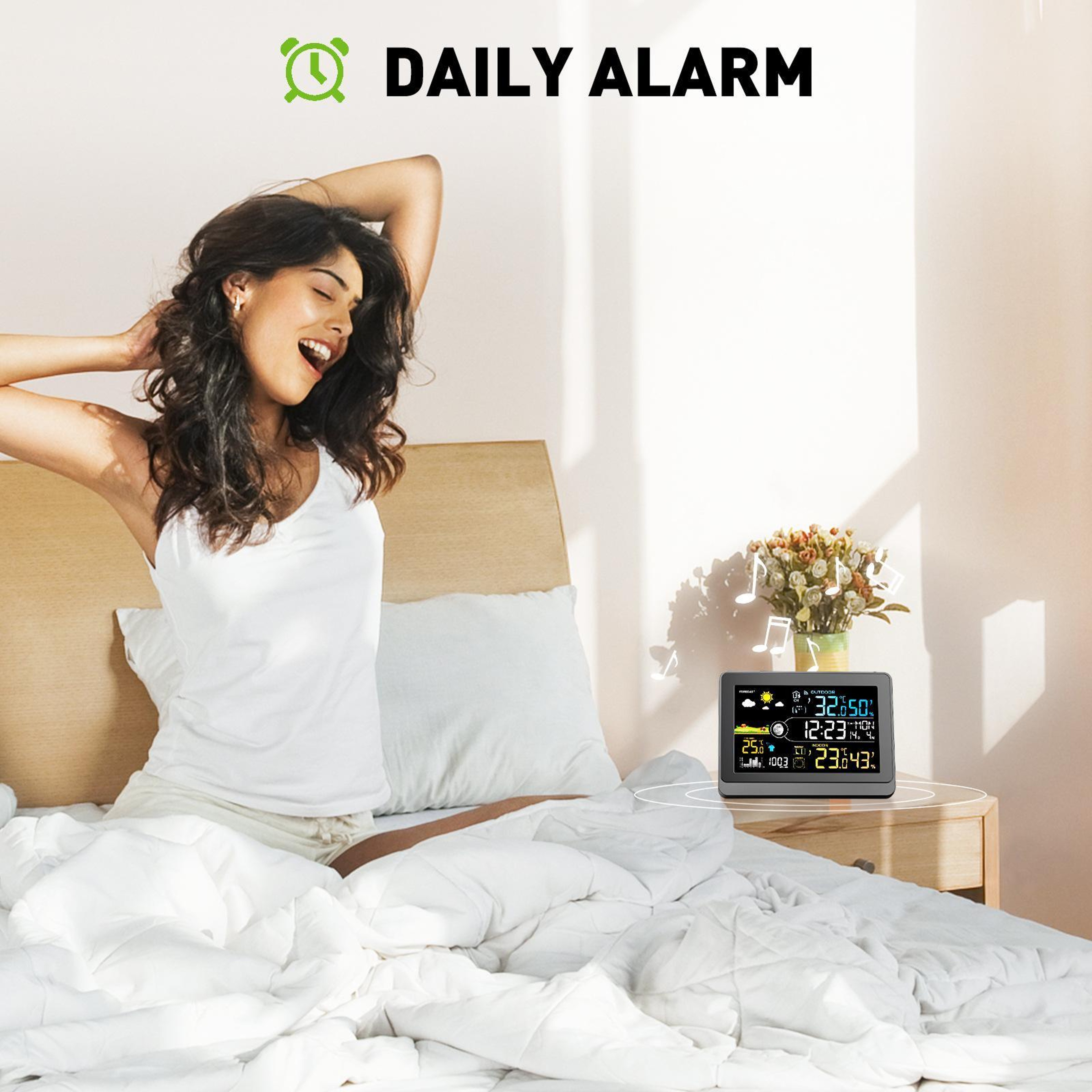 5.9-Inch Wireless Weather Station with Atomic Clock, Outdoor Sensor and Color Display – view 9