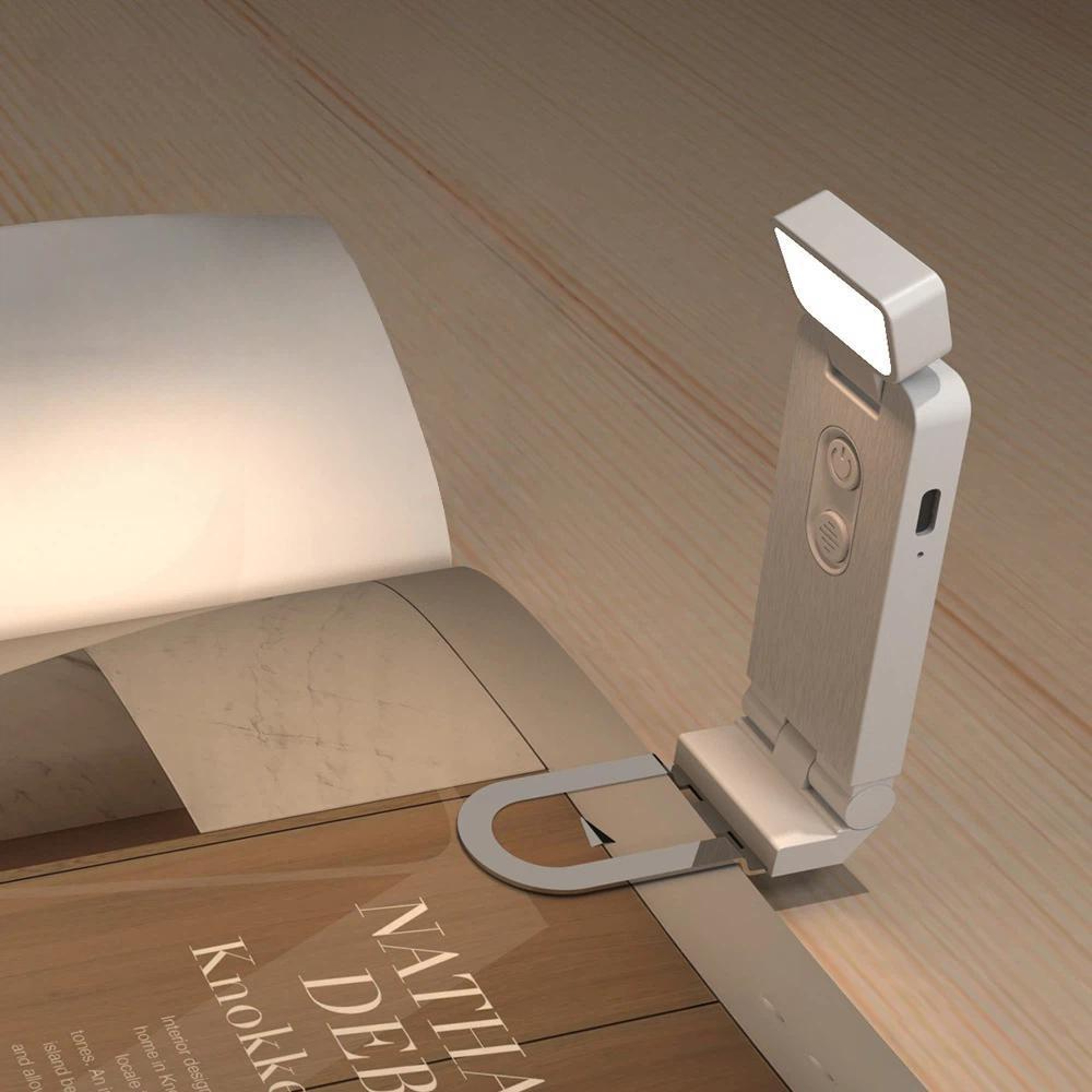 Mini Rechargeable Book Light with Clip, 6-Level Dimmable LED Reading Lamp – view 8