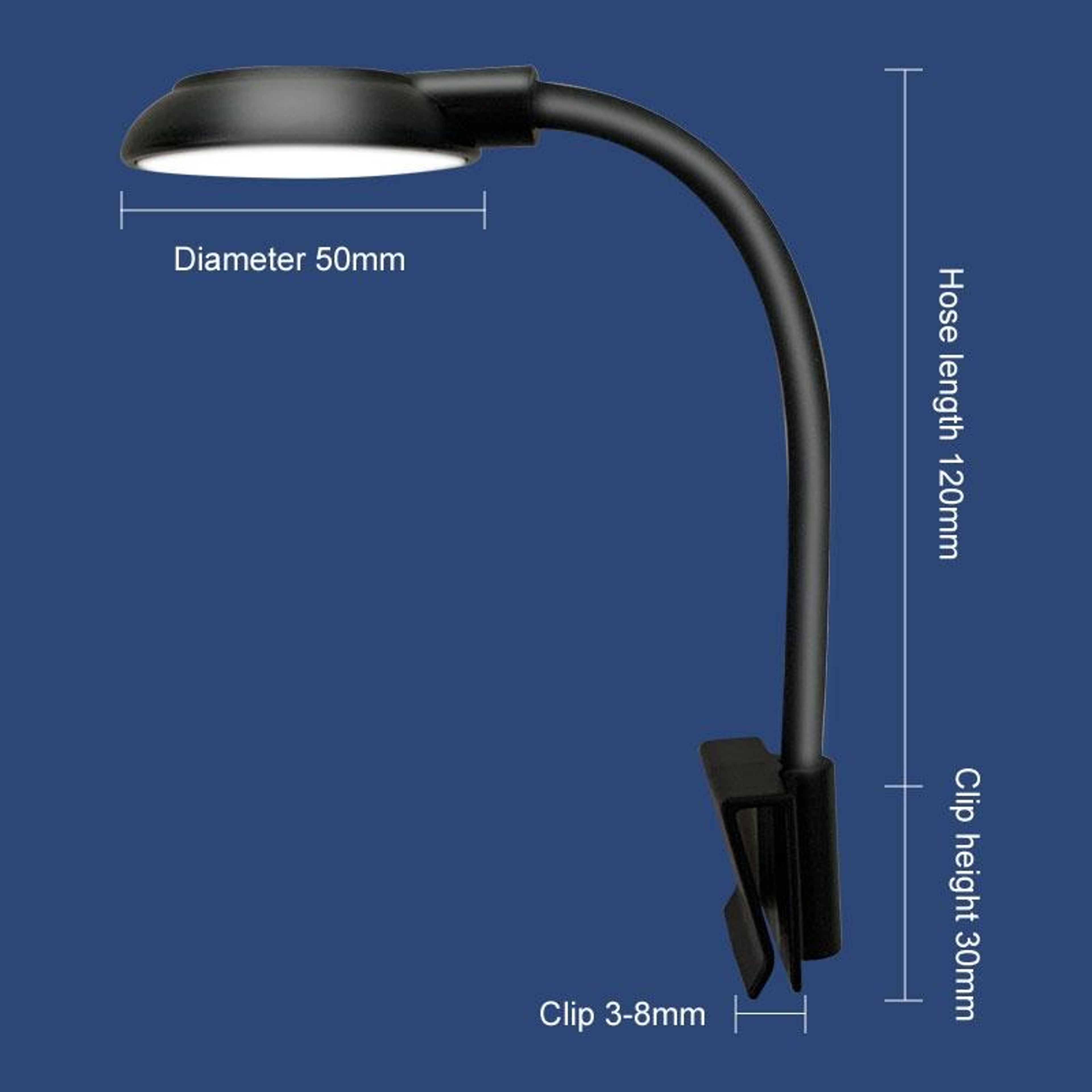5W Aquarium LED Clip Light USB Blue White Lamp For Small Fish Tanks And Aquatic Plants 3