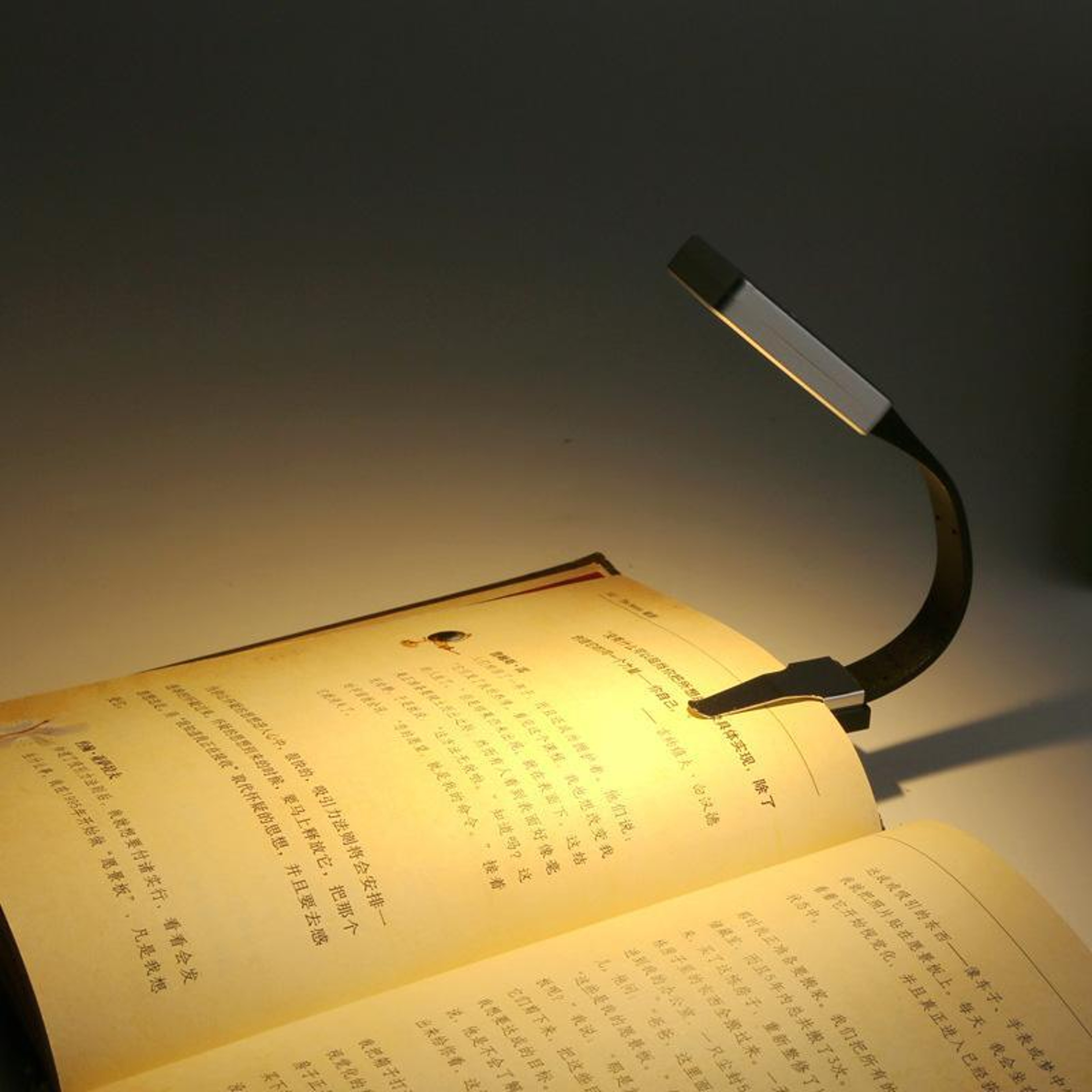 Rechargeable Clip-On Book Light with 3 Color Modes and Stepless Dimming – view 2