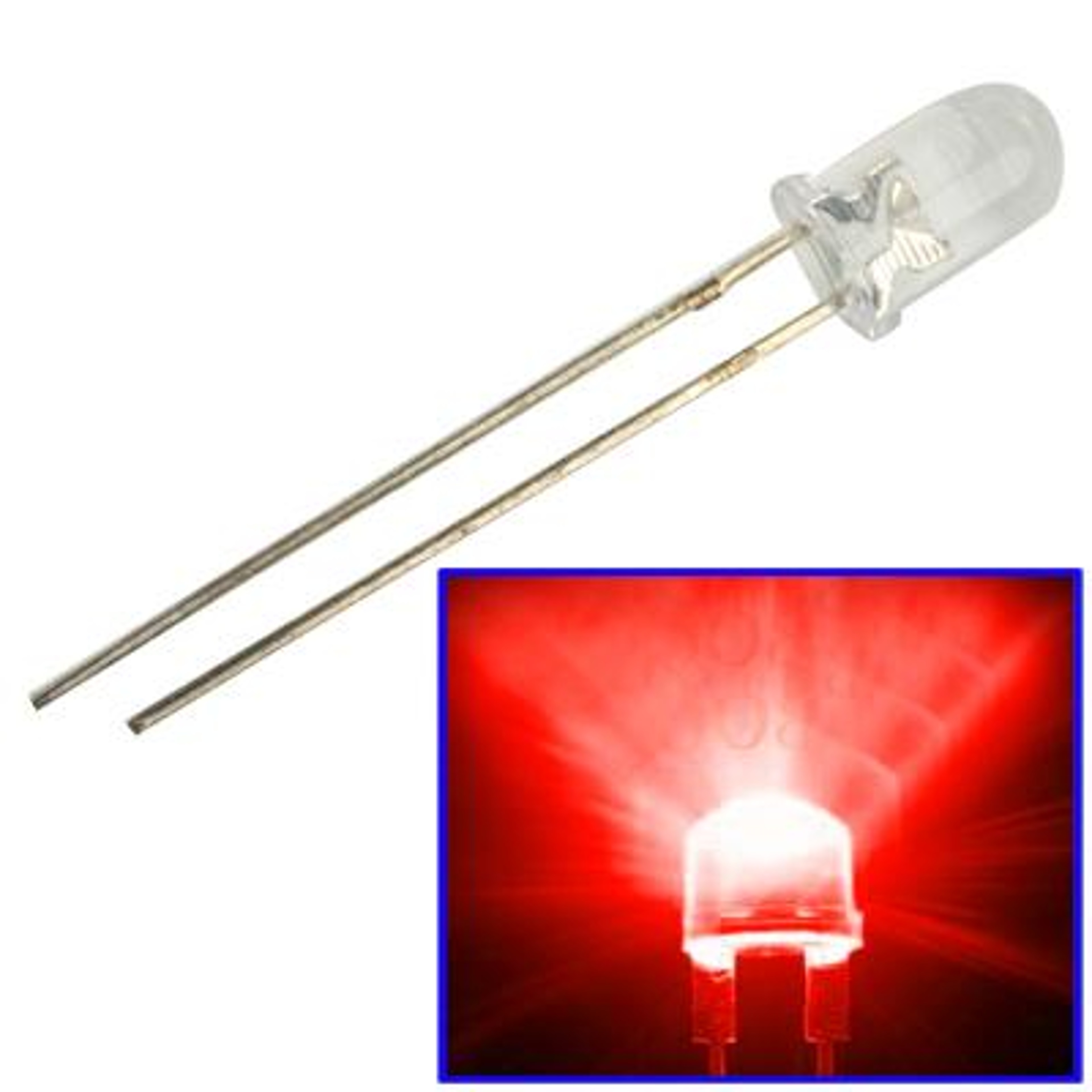 3mm LED Diodes Water Clear Round LED Lamps For Indicators And DIY Electronics 7