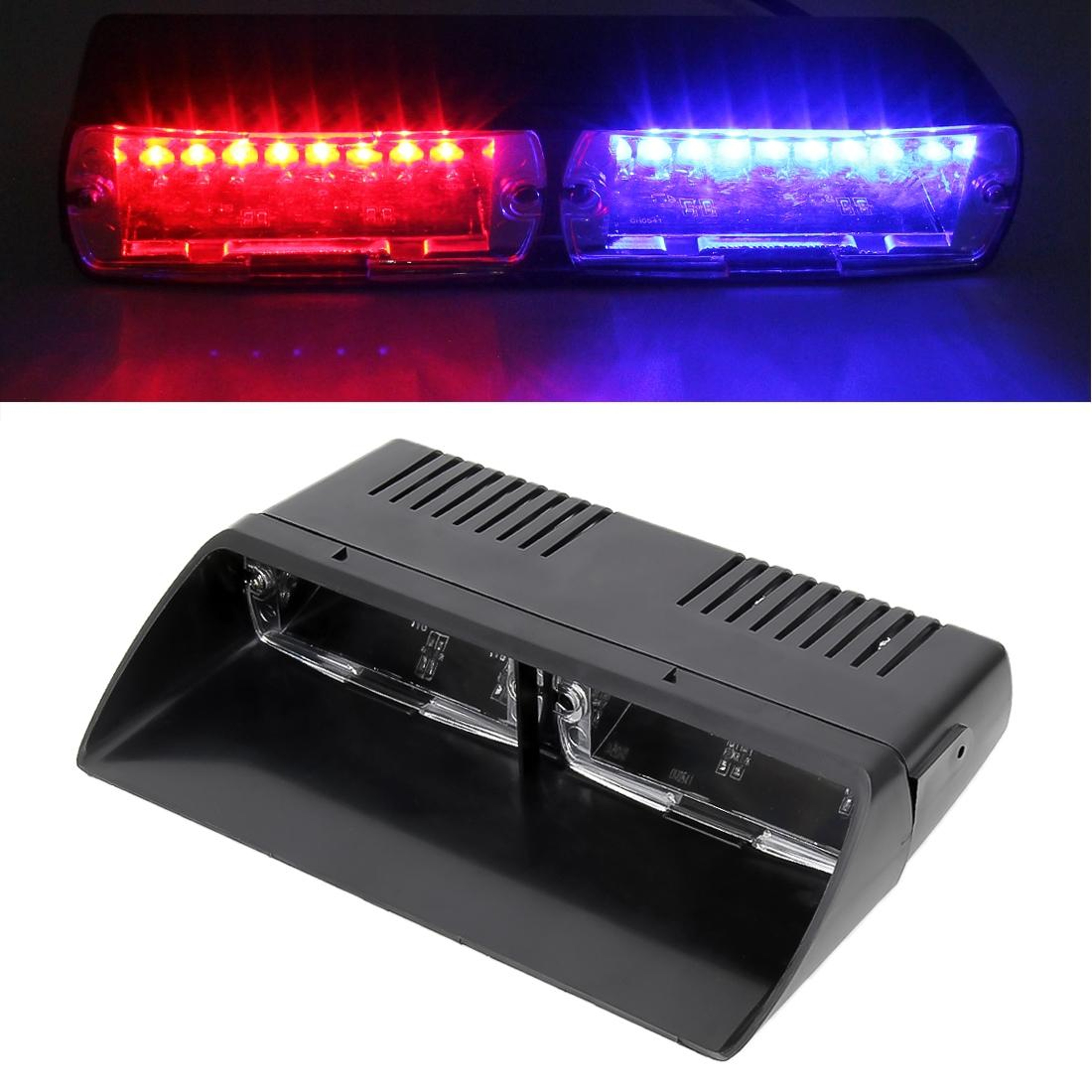 16 LED Car Windshield Strobe Warning Light With 18 Flash Patterns 14