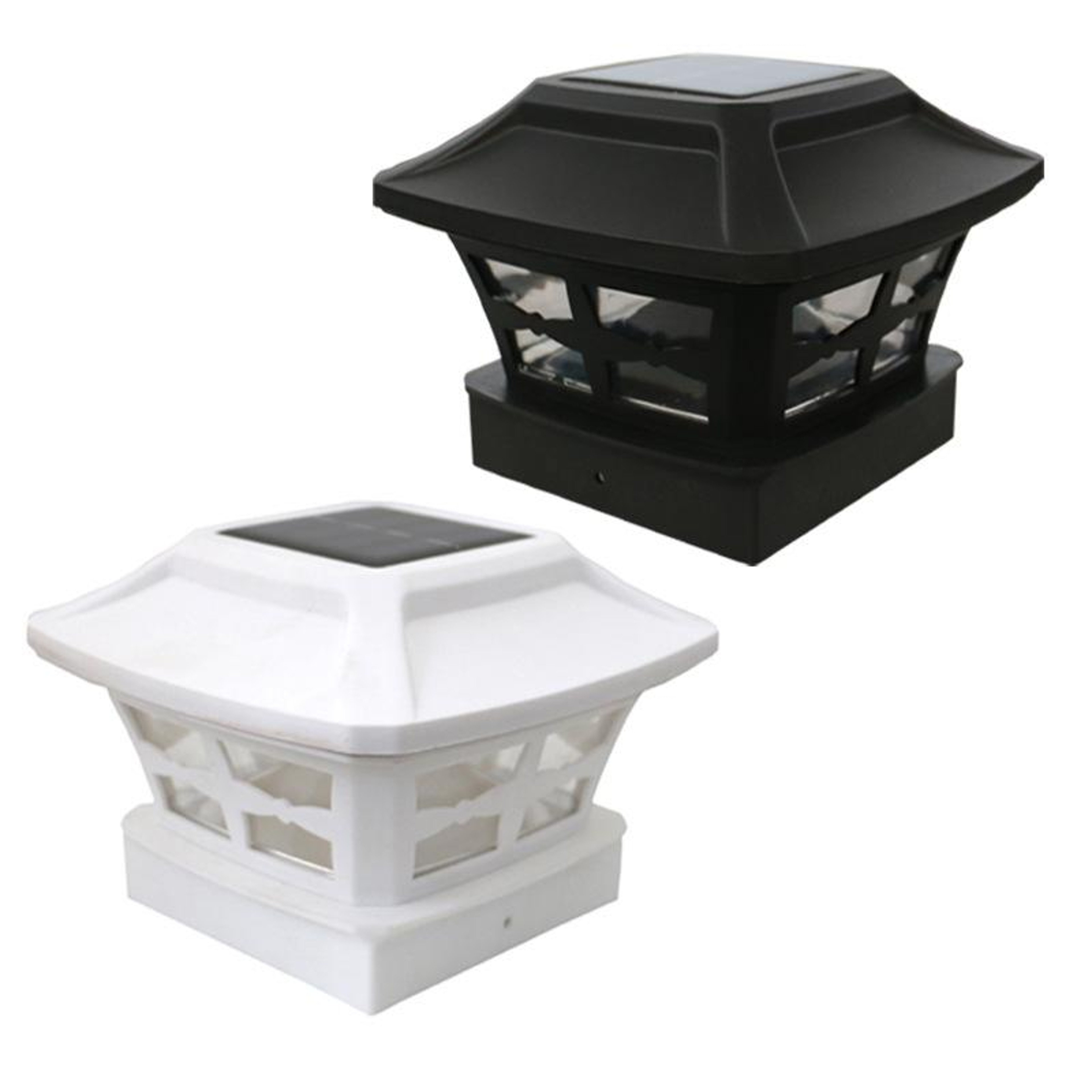 4 Inch Solar Post Cap Light With Dual White LED For Garden Fence And Patio 1